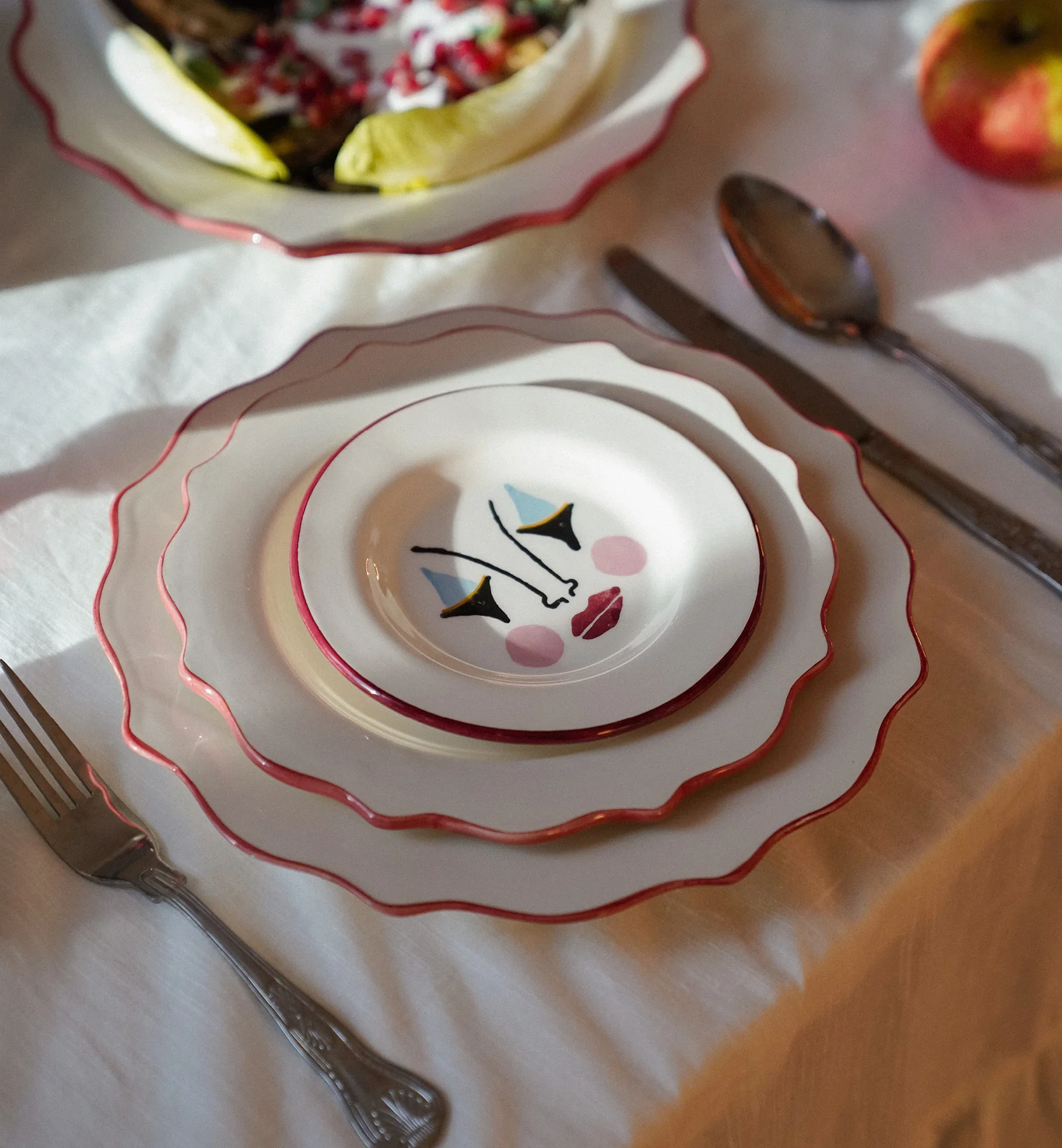 Anna + Nina - Pierrot dessert Plate - Image 3