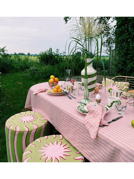 Anna + Nina - Servetten katoen Trippy Flower Set van 2 - Image 3