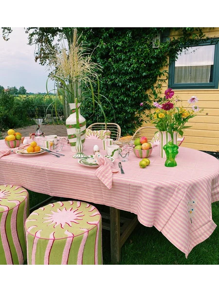 Anna + Nina - Servetten katoen Trippy Flower Set van 2 - Image 9