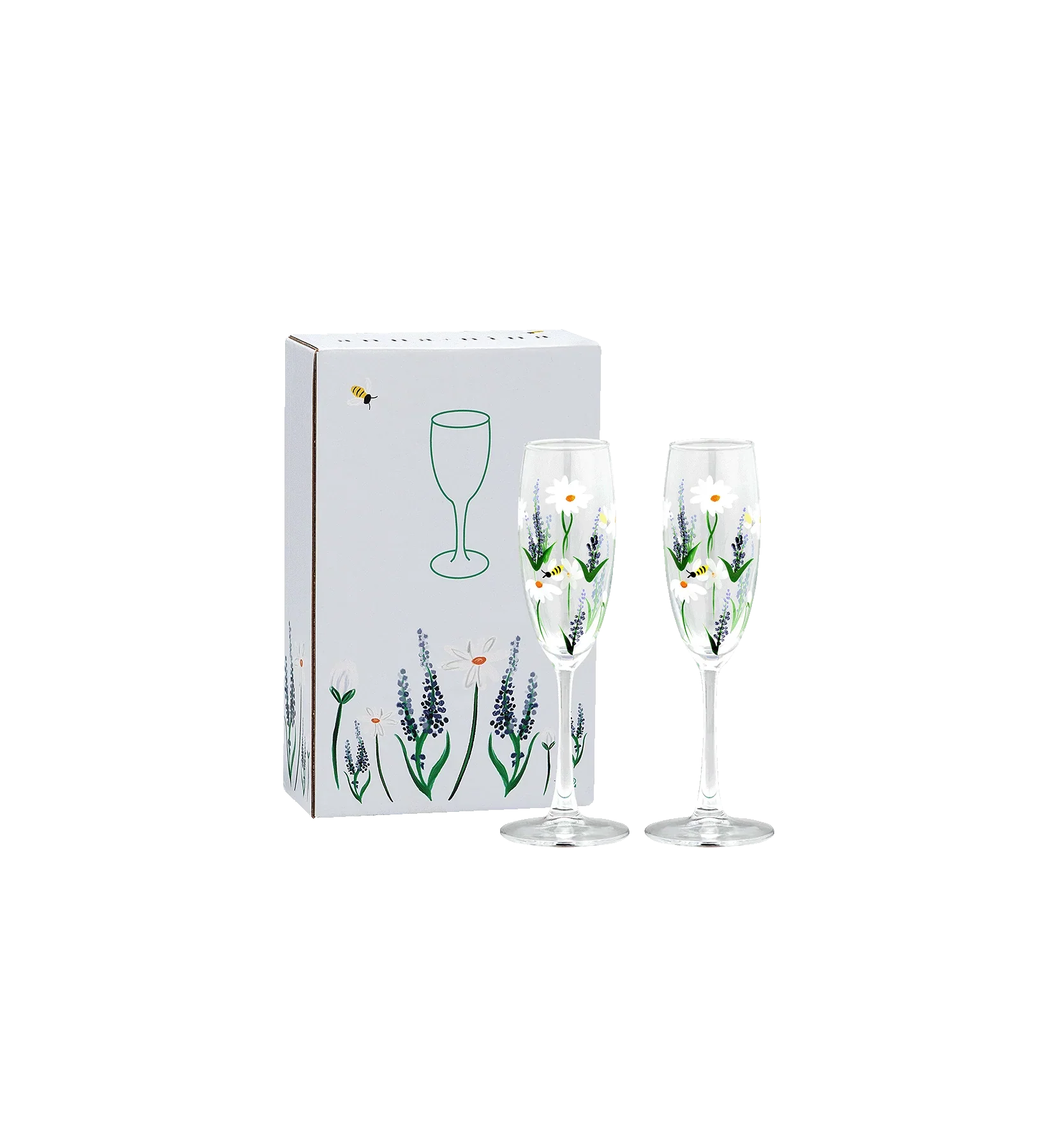 Anna + Nina - Springtime Toast Champagne Flute Set of 2 - Image 3