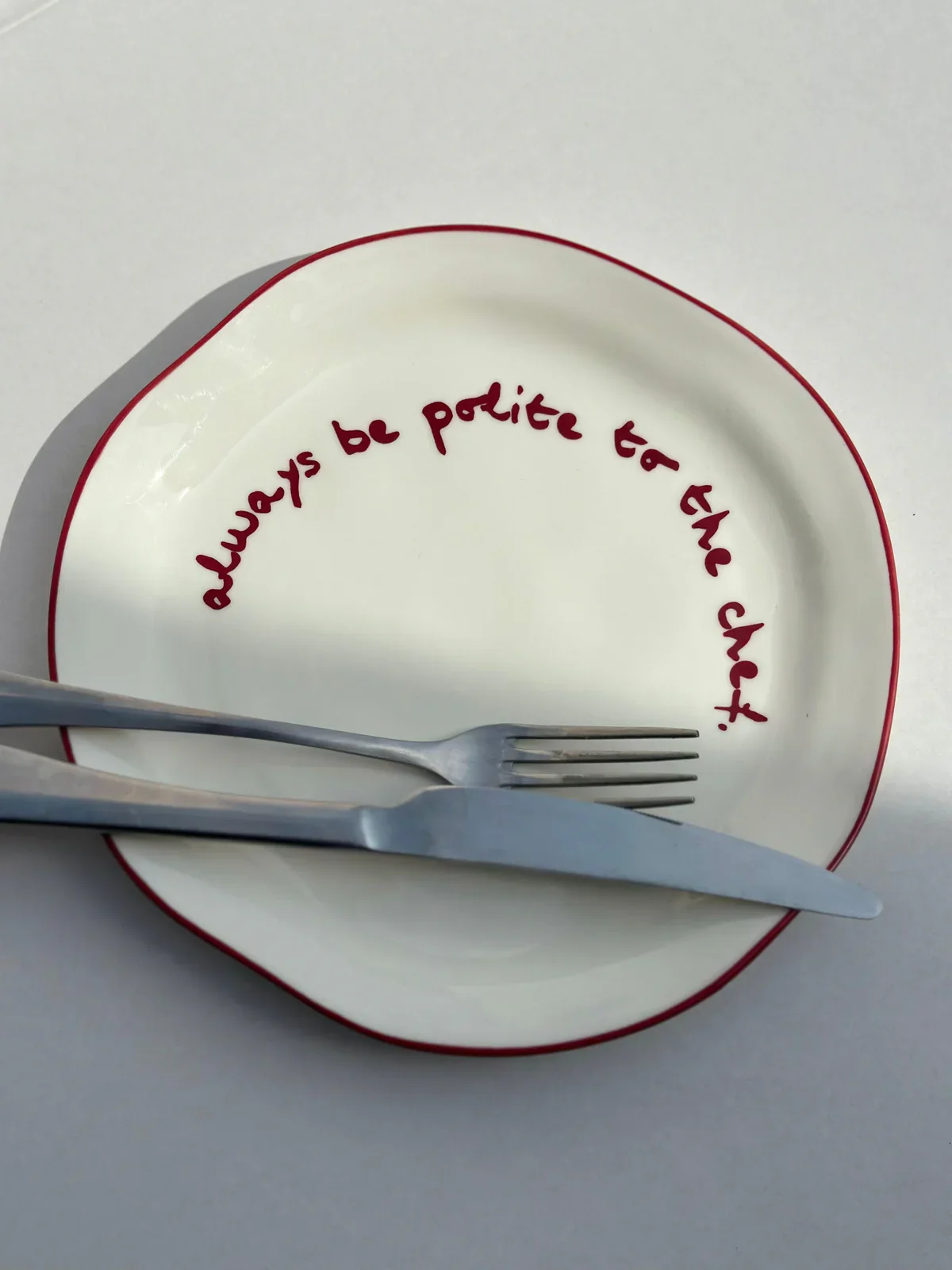 Bord Always Be Polite To The Chef | Maegen - Image 2