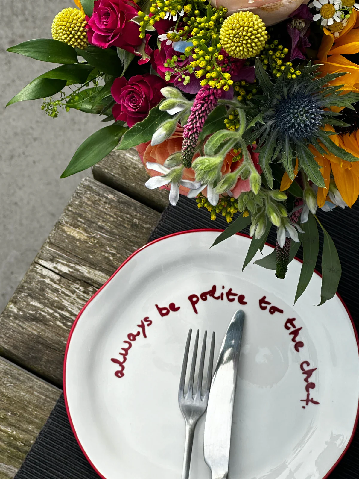 Bord Always Be Polite To The Chef | Maegen - Image 3