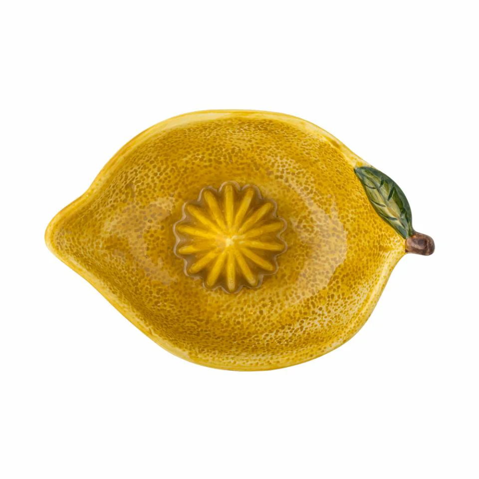 Citruspers van aardewerk in citroenvorm - fresh kitchen vibes