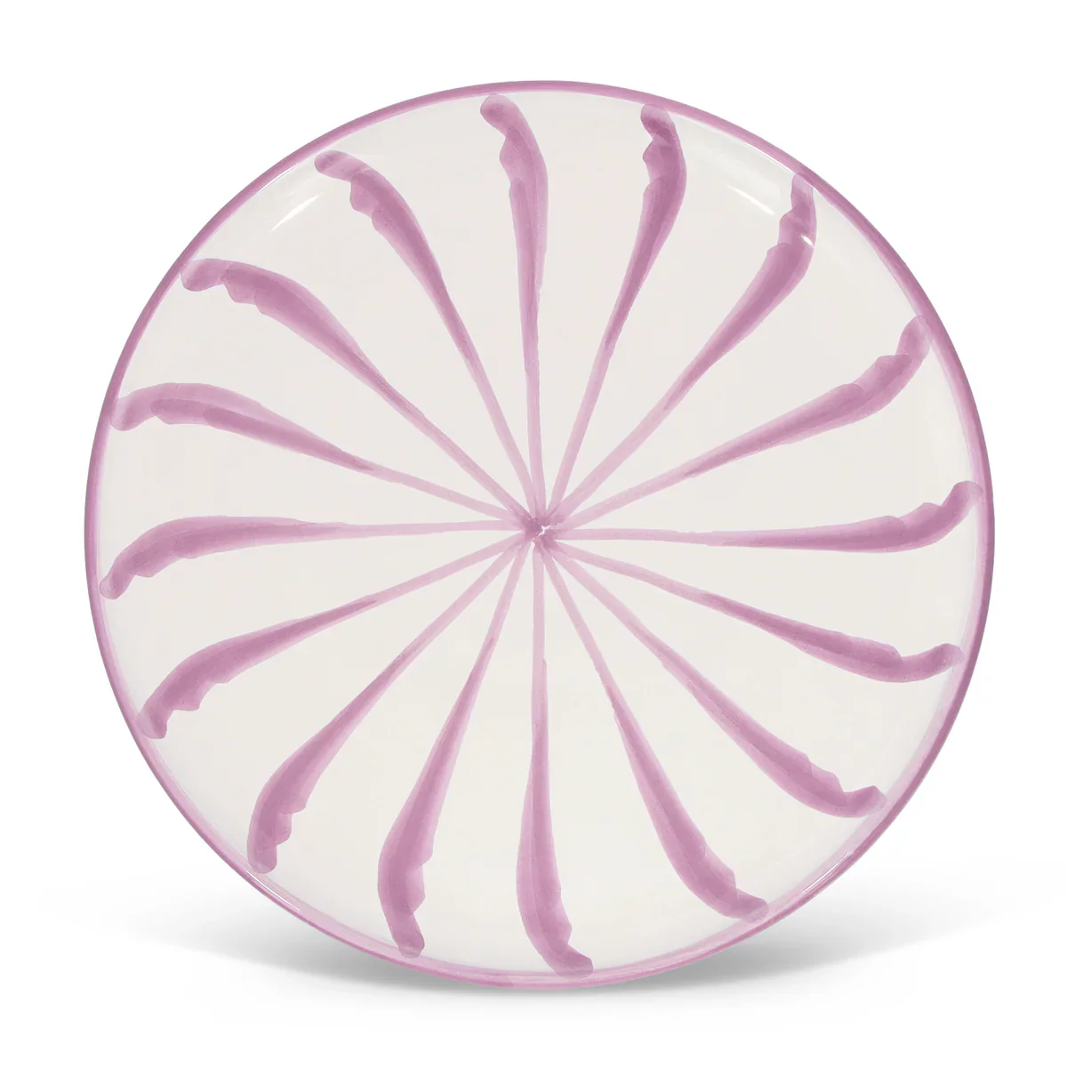 Bord 29 cm Palmetas roze | Rubia Cerámica