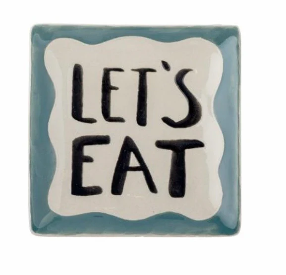 Handgeschilderd stoneware bord met tekst – mix & match - Image 6