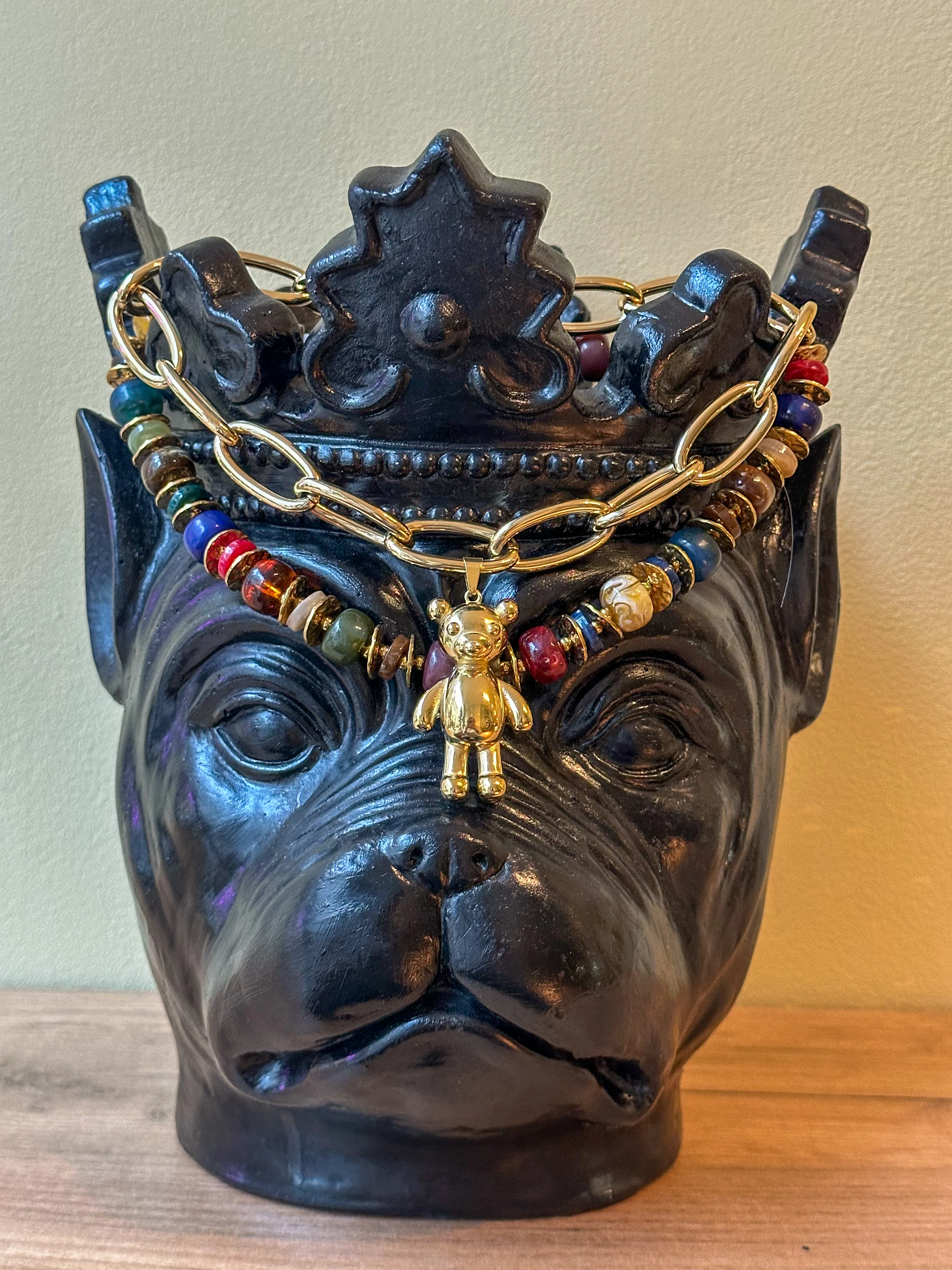Ketting grote kralen kleurmix - Image 3