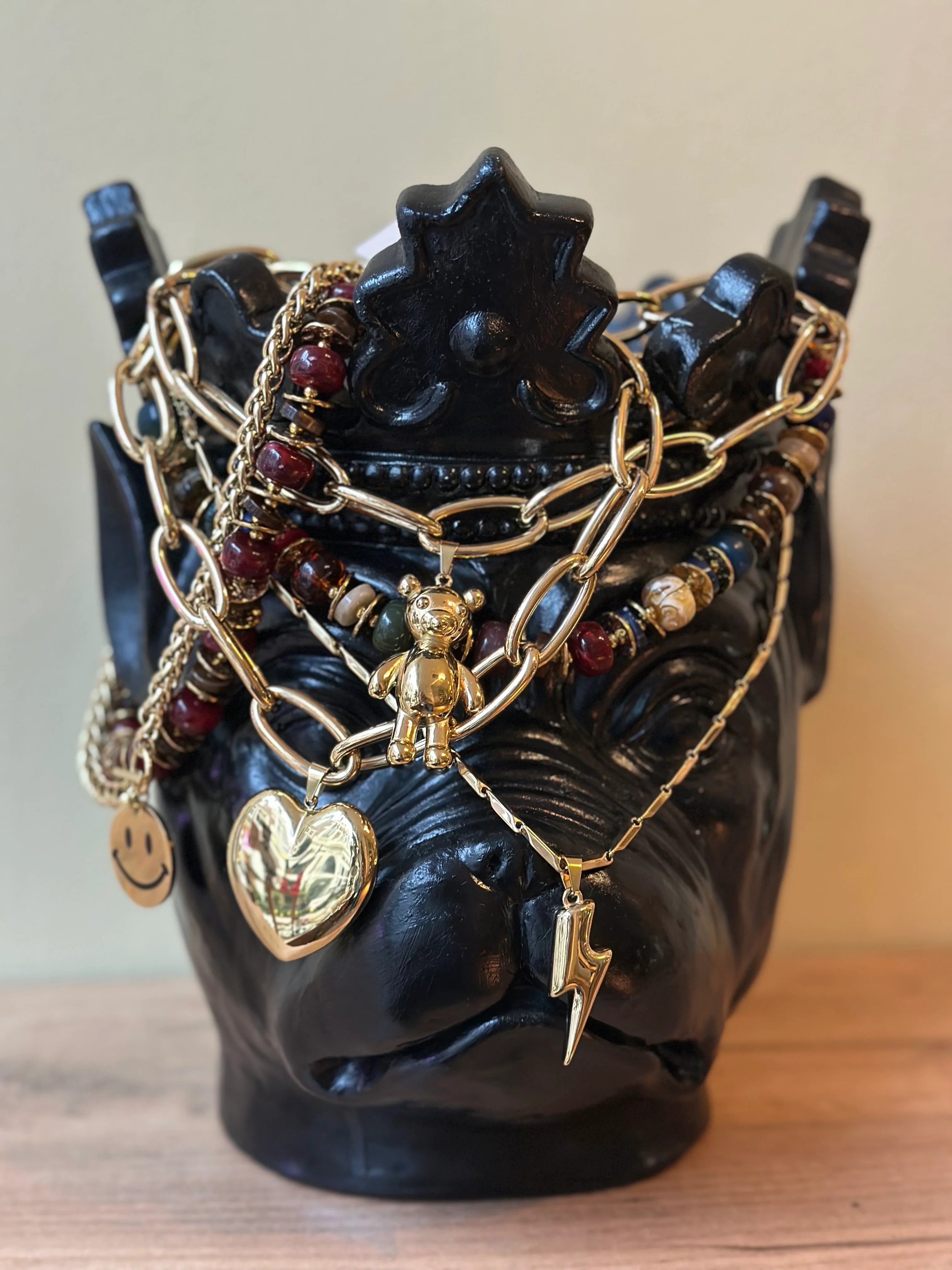 Ketting grote kralen kleurmix - Image 4
