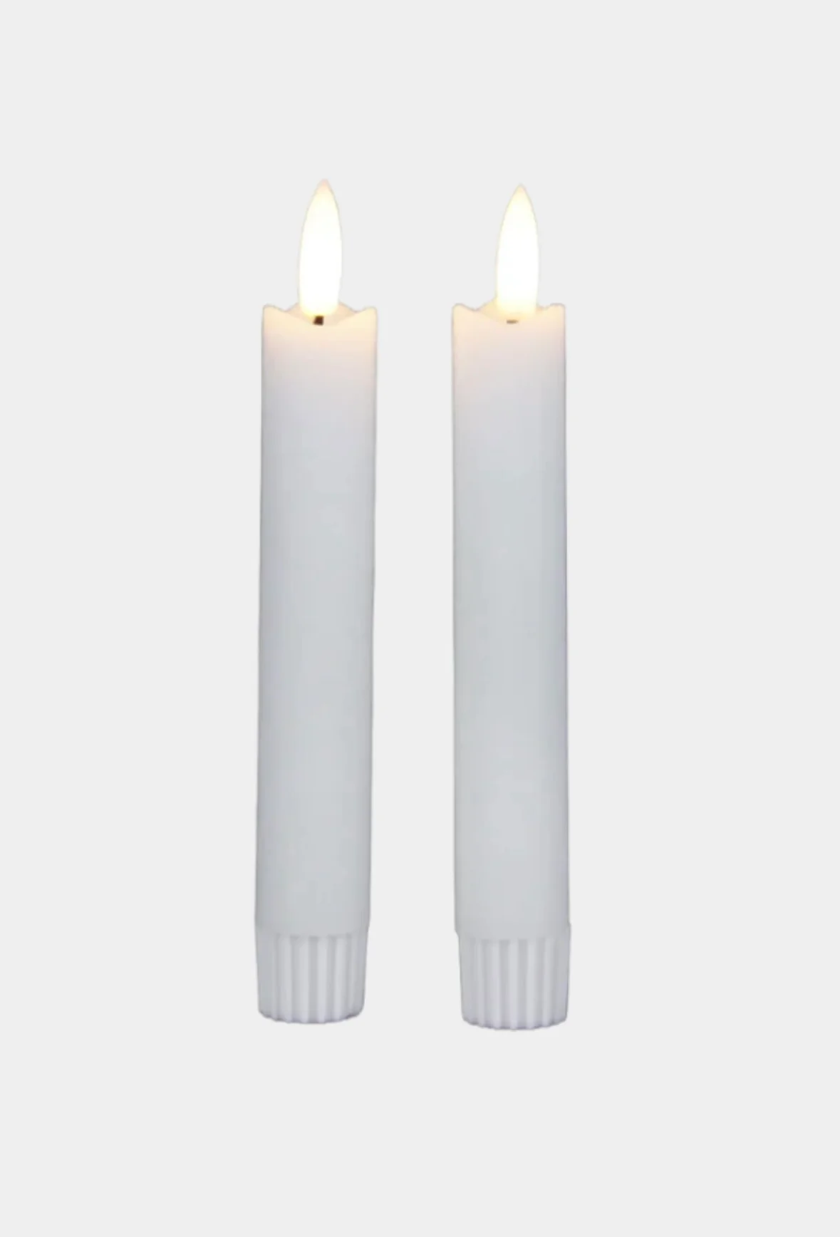 Korte LED kaarsen wit (2 stuks) - Image 2
