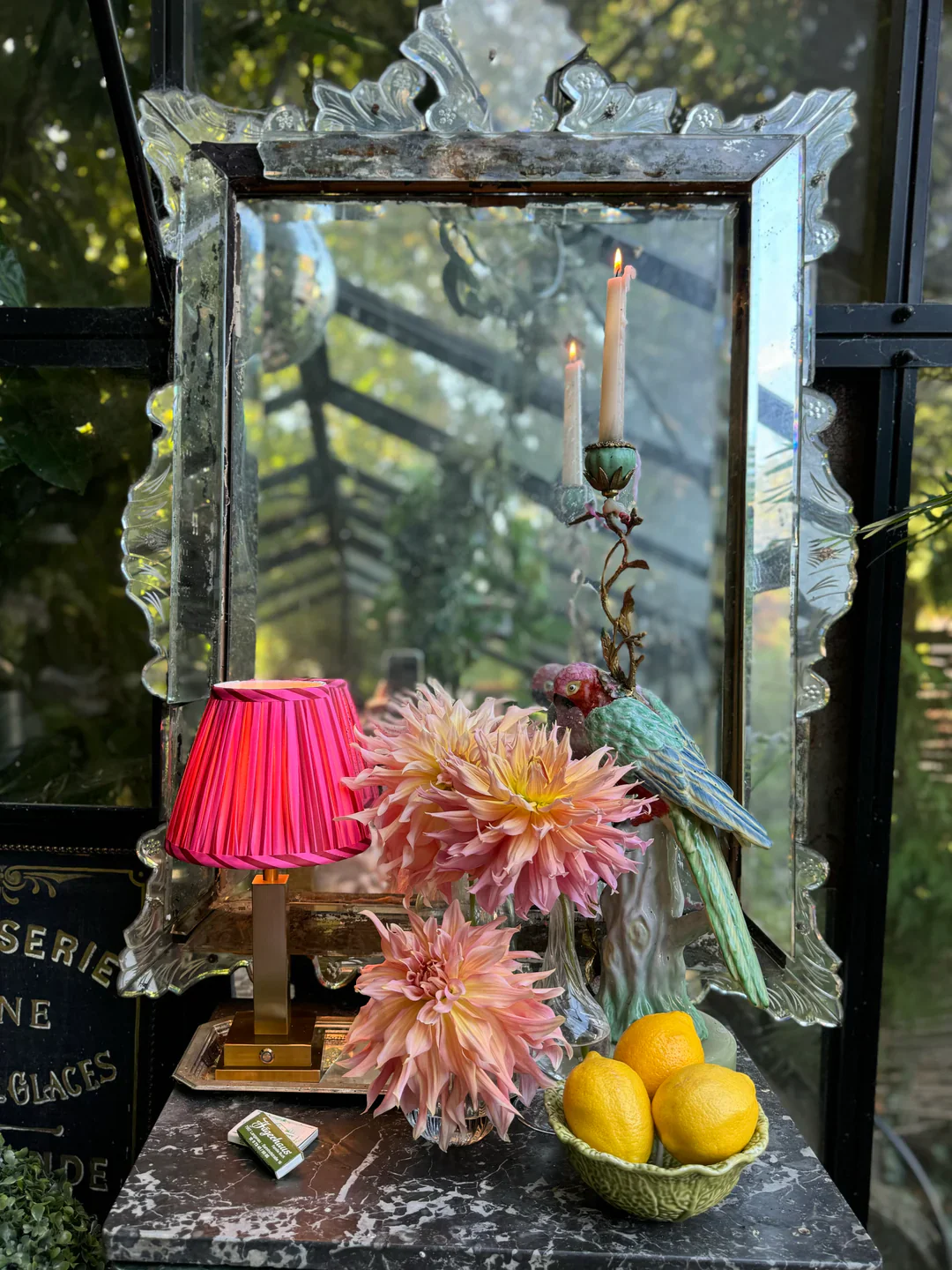 Club Carlotta - PHILIA RECHARGABLE TABLE LAMP STRIPED PINK LAMPSHADE - Image 4