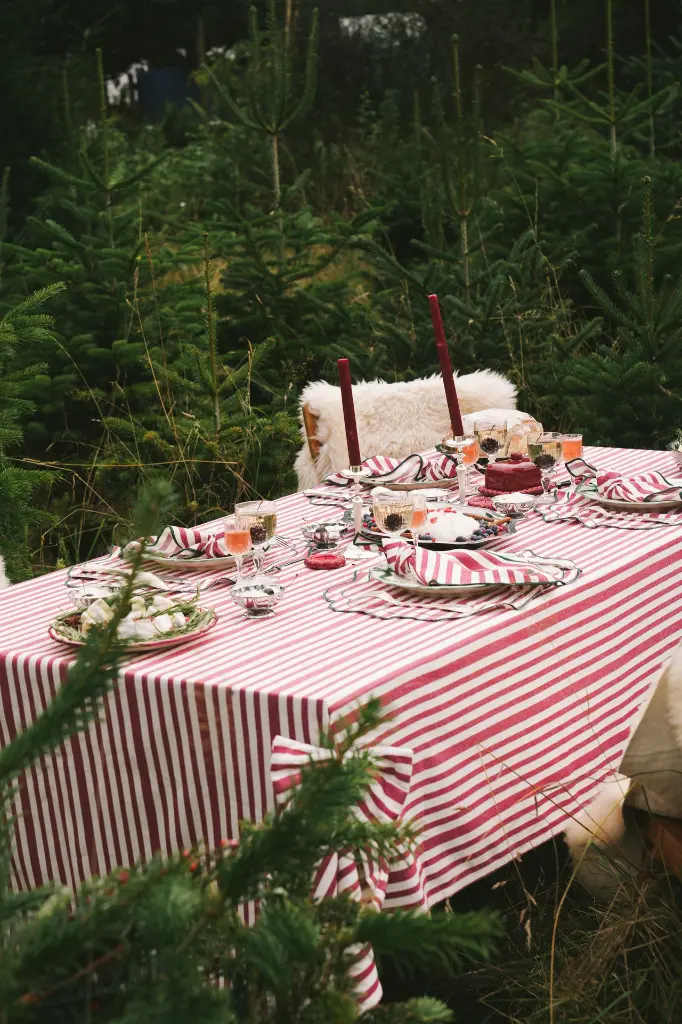 Maison Dinette - Placemats Noëline Burgundy (set van 2) - Image 3