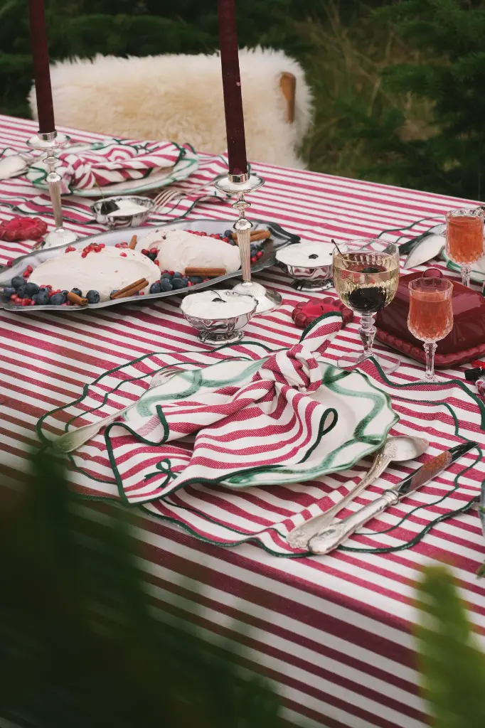 Maison Dinette - Placemats Noëline Burgundy (set van 2) - Image 4