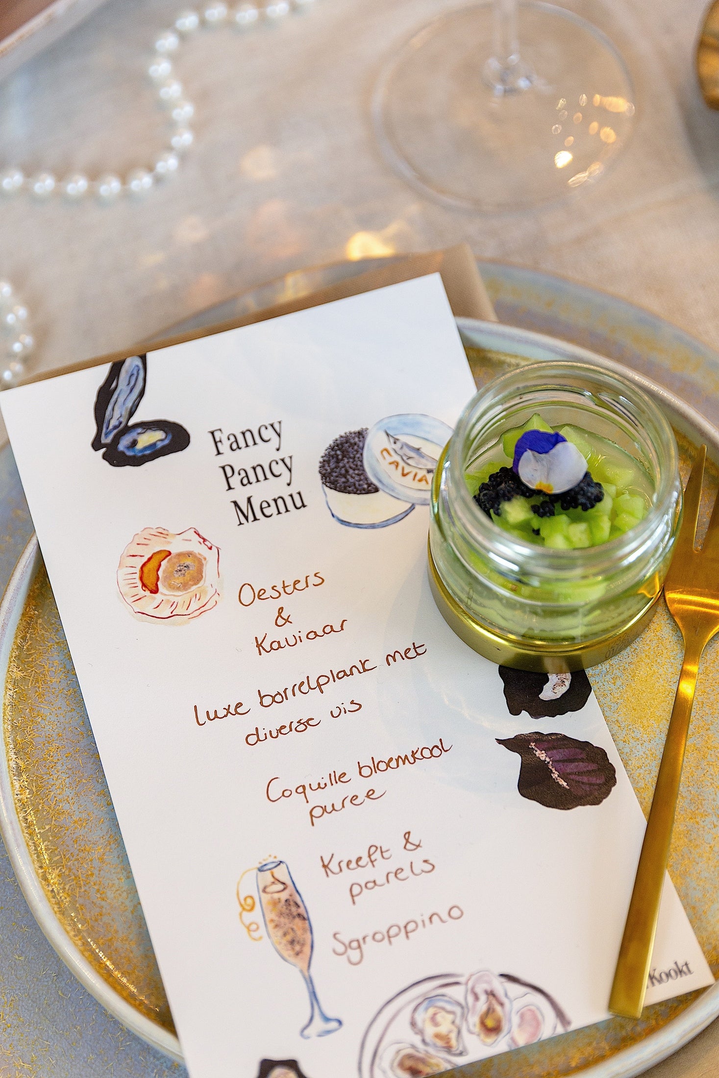 Menukaartjes Fancy pancy (6x) | Ruby Conceptstore - Image 3