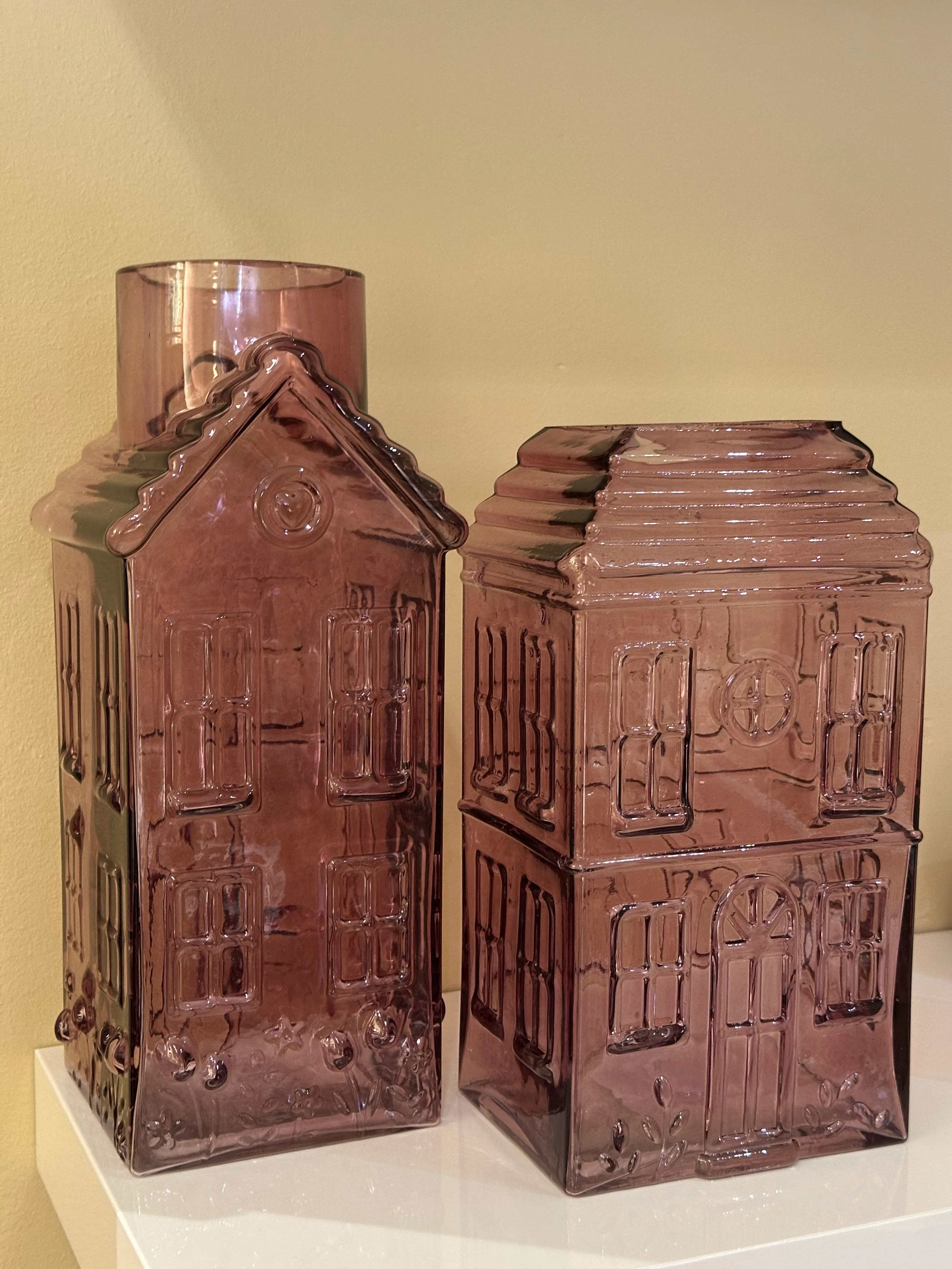 Mille House Vase – Old Pink / Sand 13x13x30 cm - Image 4