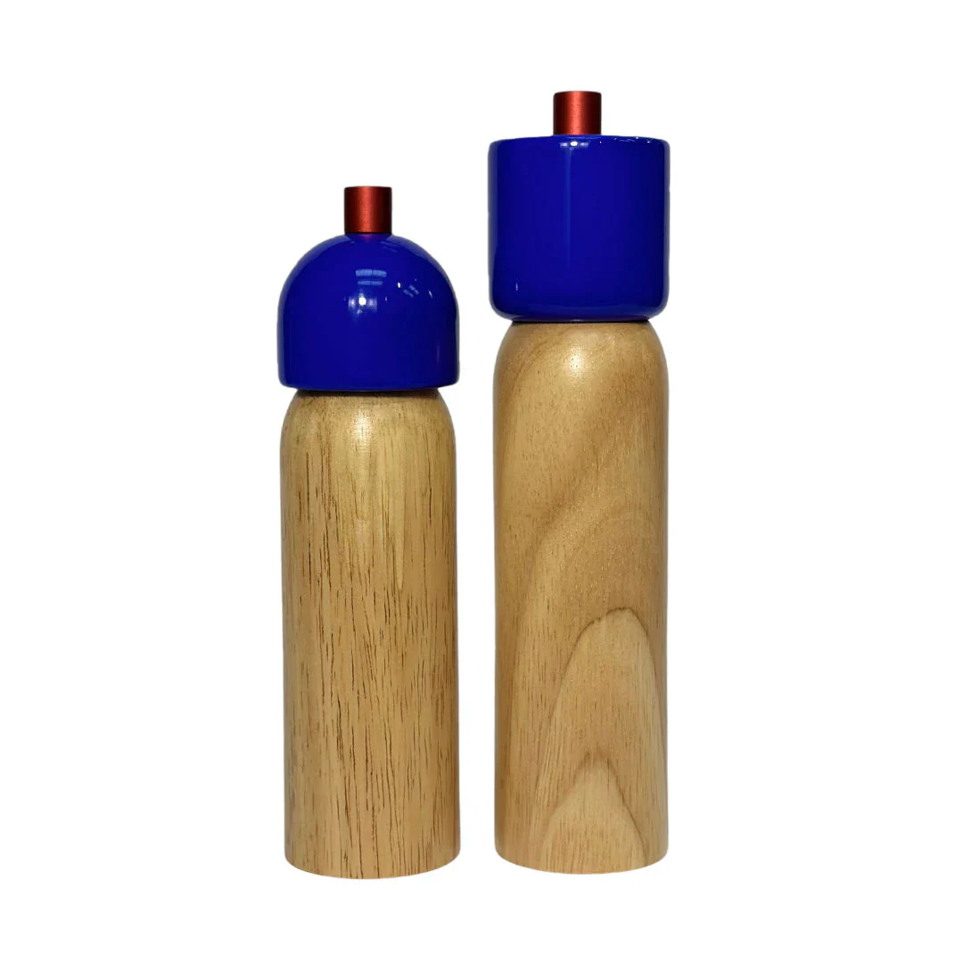 Peper- en Zoutmolen Navy & Rood - Stijlvolle design keukentool | Maegen