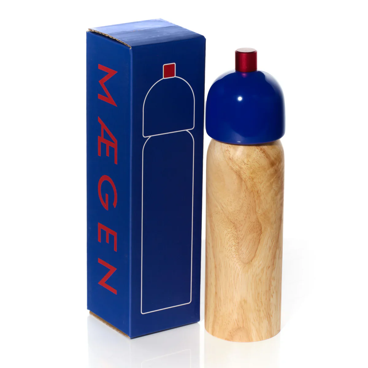 Peper- en Zoutmolen Navy & Rood - Stijlvolle design keukentool | Maegen - Image 2
