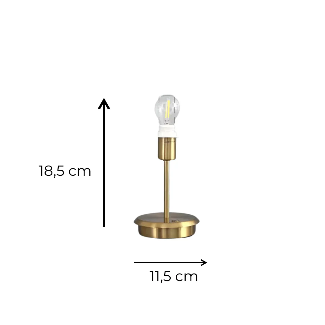 Rivoli – Luxe draadloze tafellamp met zwart-witte gestreepte kap - Image 3