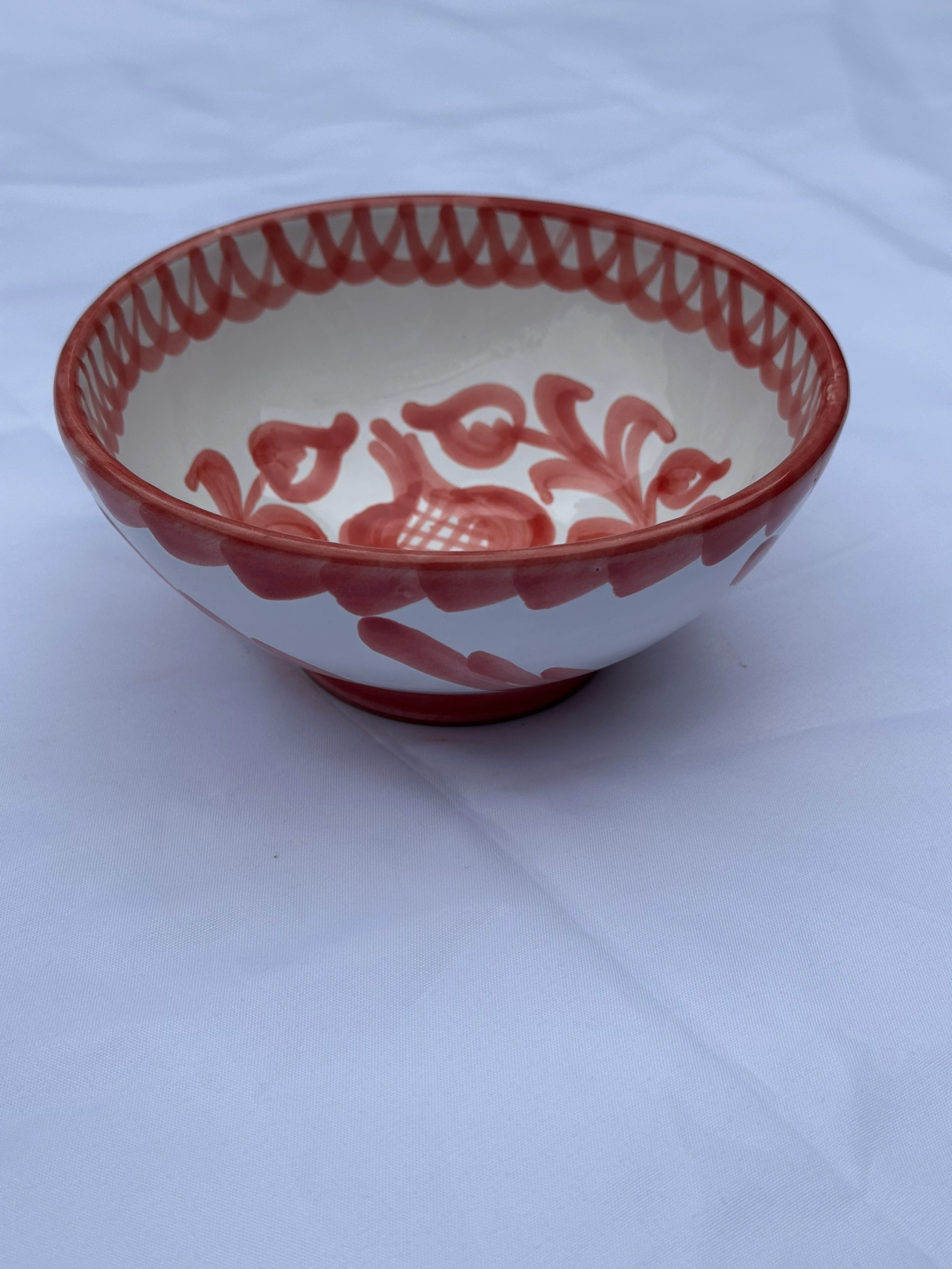 Spaanse bowl 15cm Granada Coral | Rubia Cerámica - Image 2