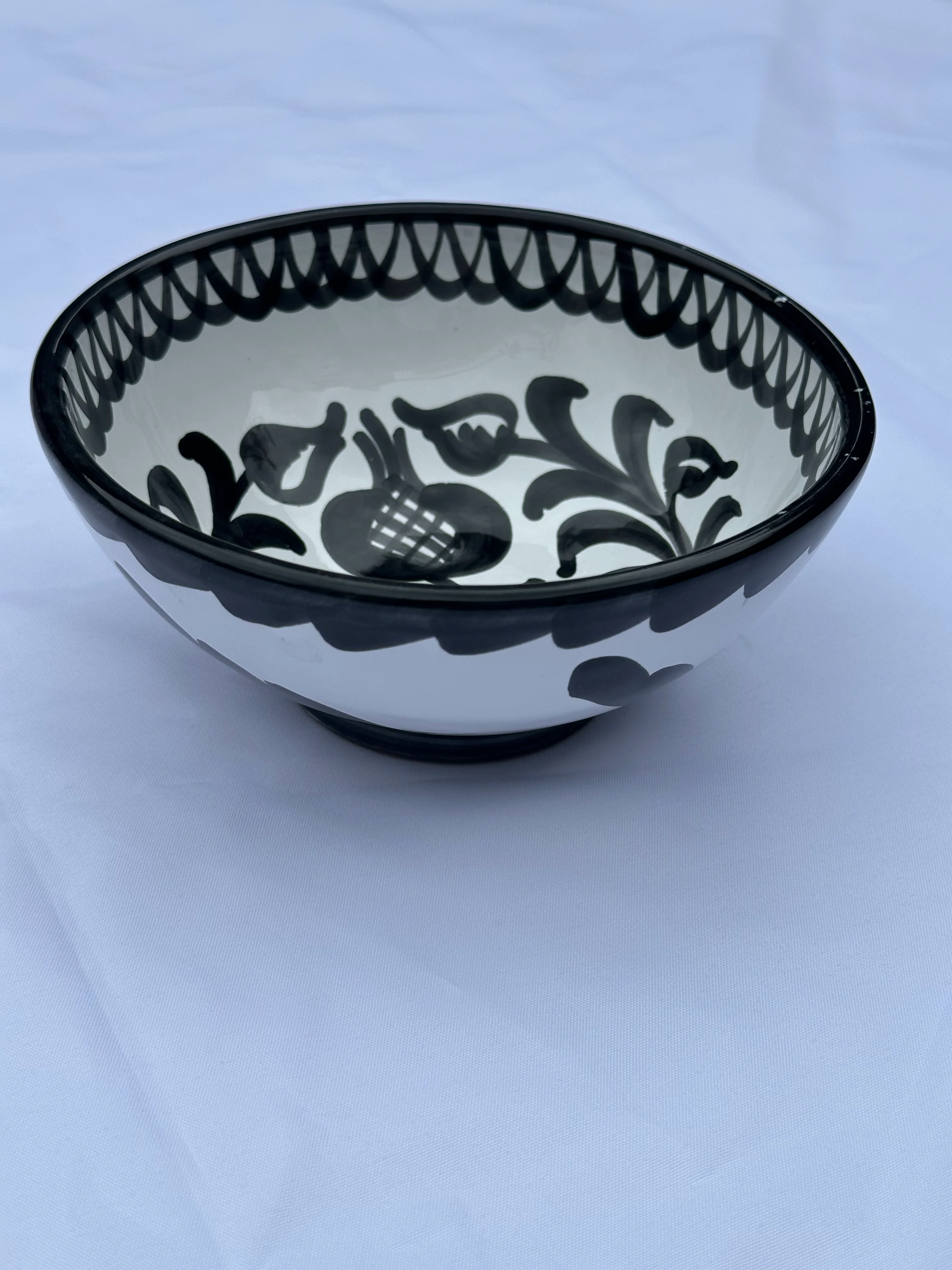Spaanse bowl 15cm Granada zwart | Rubia Cerámica - Image 4