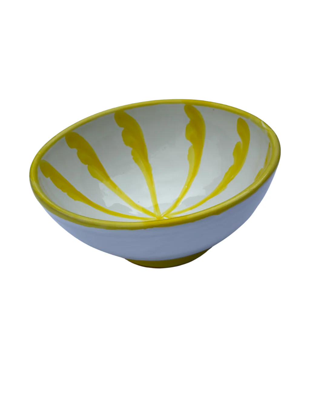 Spaanse bowl 15cm Palmetas Geel | Rubia Cerámica - Image 3