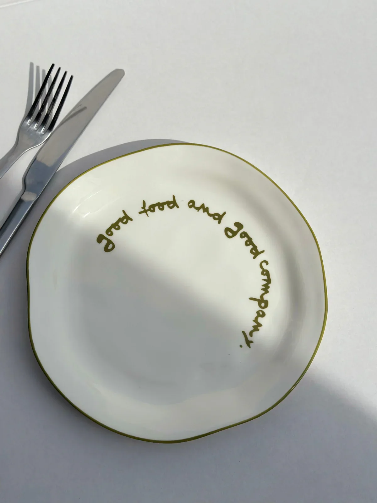 Statement Plate Good Food And Good Company | Maegen - Image 2