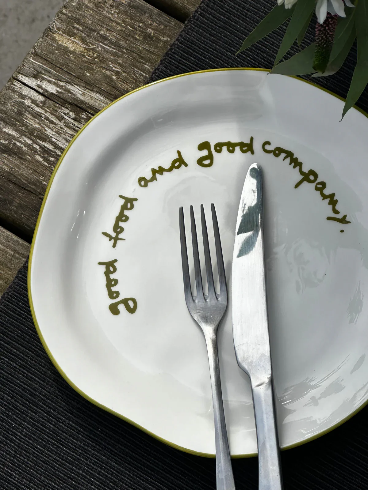 Statement Plate Good Food And Good Company | Maegen - Image 4
