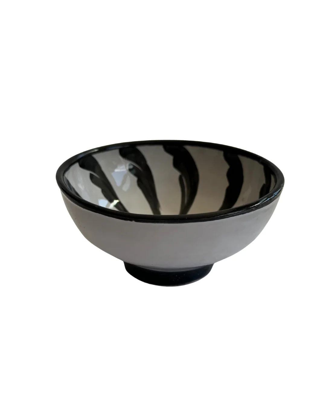 Tapasschaaltje 10 cm Palmetas Zwart | Rubia Cerámica - Image 2