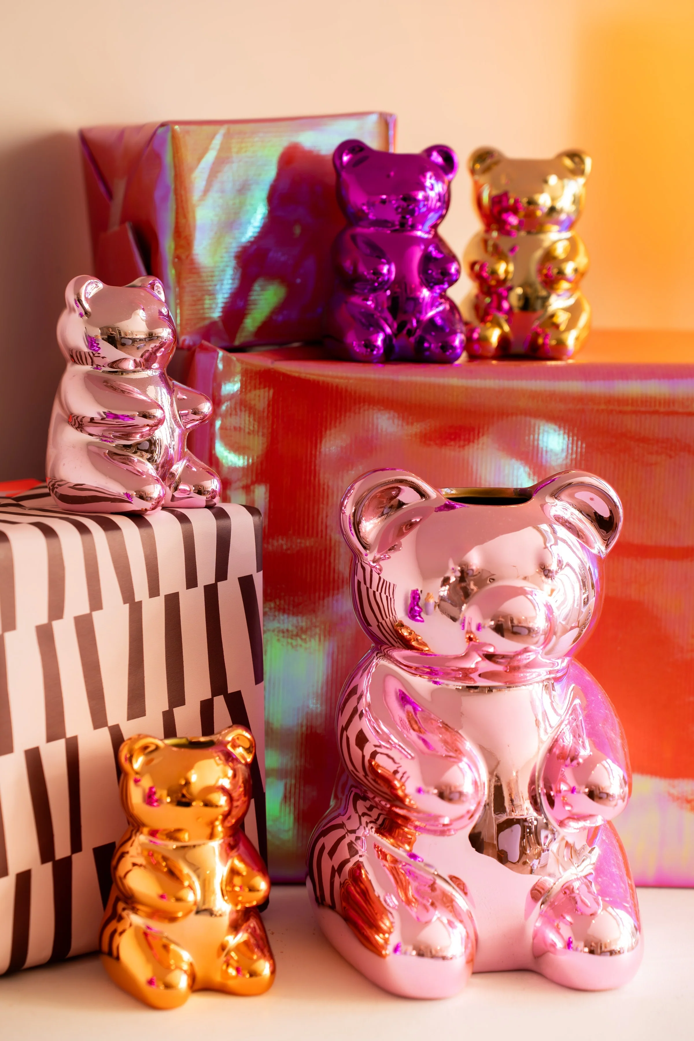Shiny candy beer vaas: vrolijk & uniek - 20 cm, 4 kleuren - Image 12