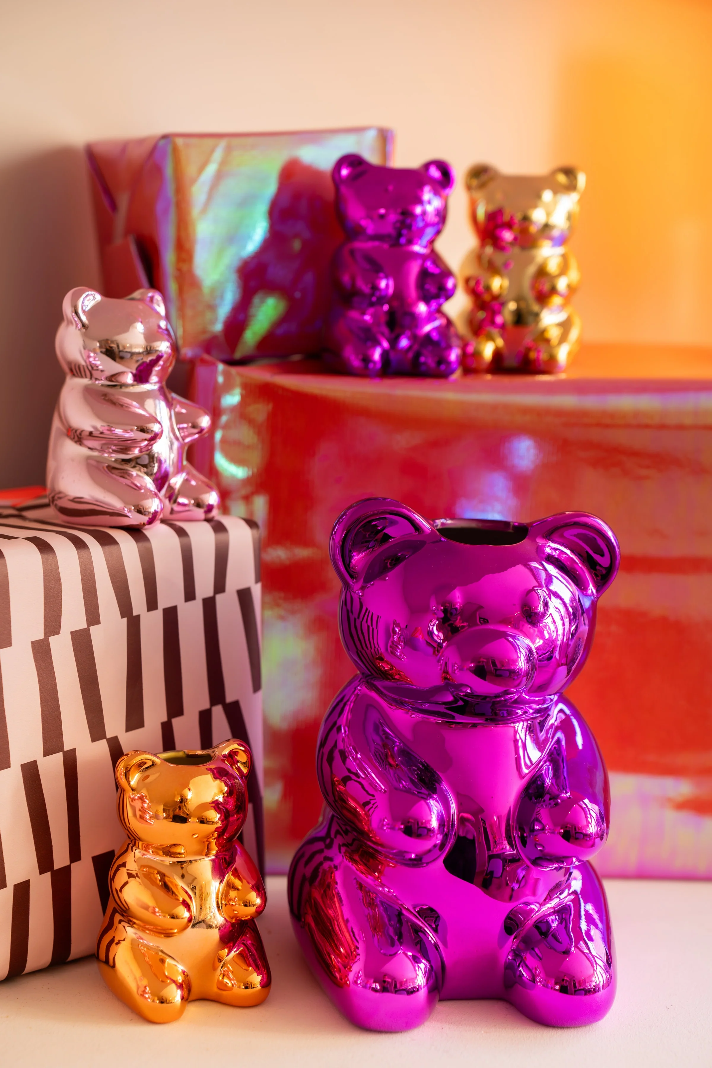 Shiny candy beer vaas: vrolijk & uniek - 20 cm, 4 kleuren - Image 13