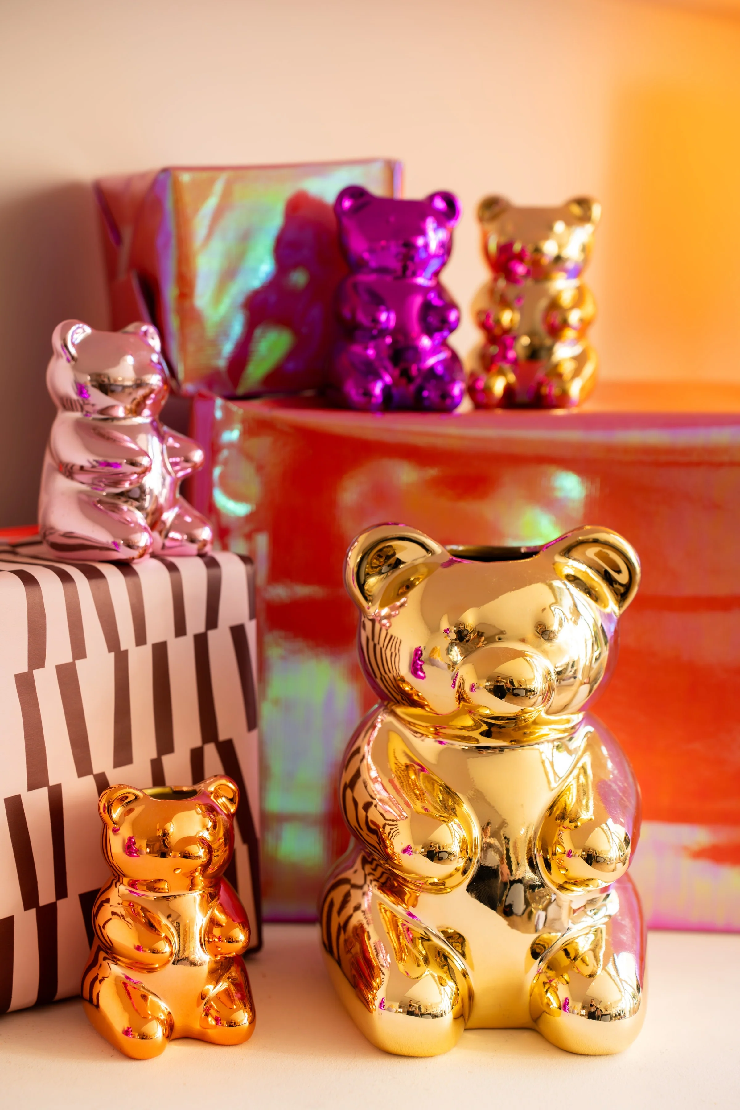 Shiny candy beer vaas: vrolijk & uniek - 20 cm, 4 kleuren - Image 14