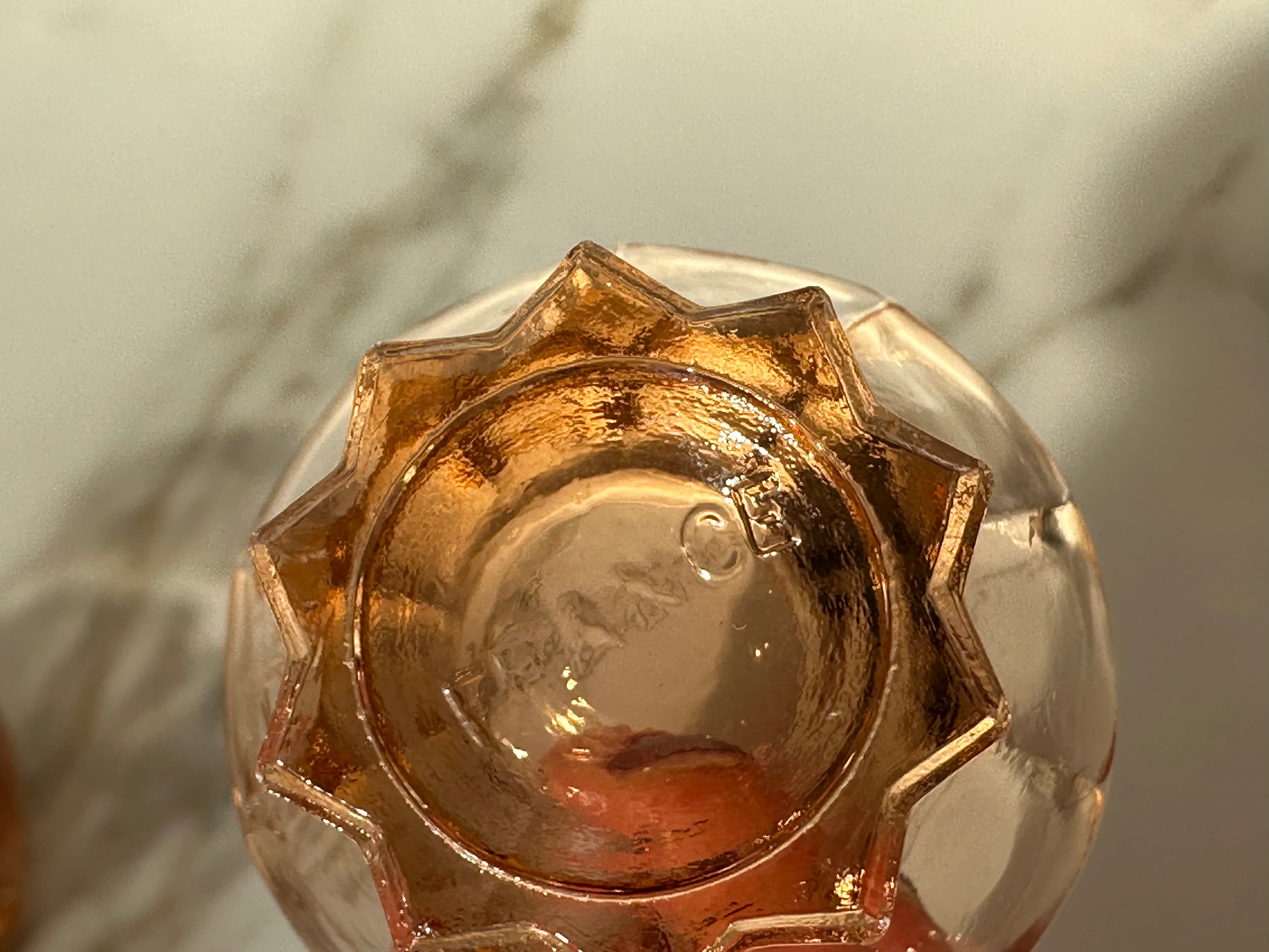 Vintage roze shotglaasjes – set van 6 - Image 3