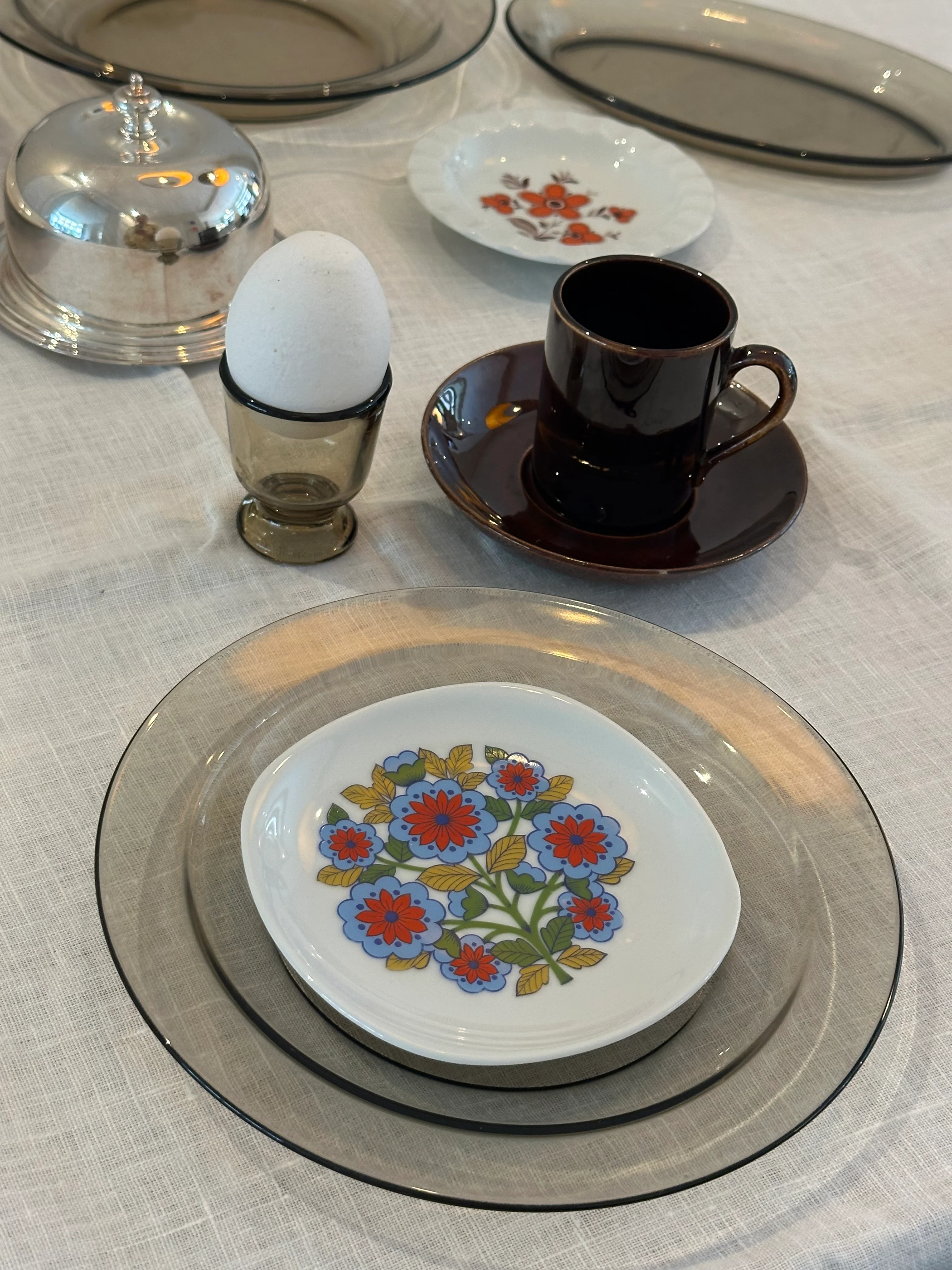 Vintage Bavaria schaaltjes bloemen – retro schaaltjes 11 cm (set van 3) - Image 9