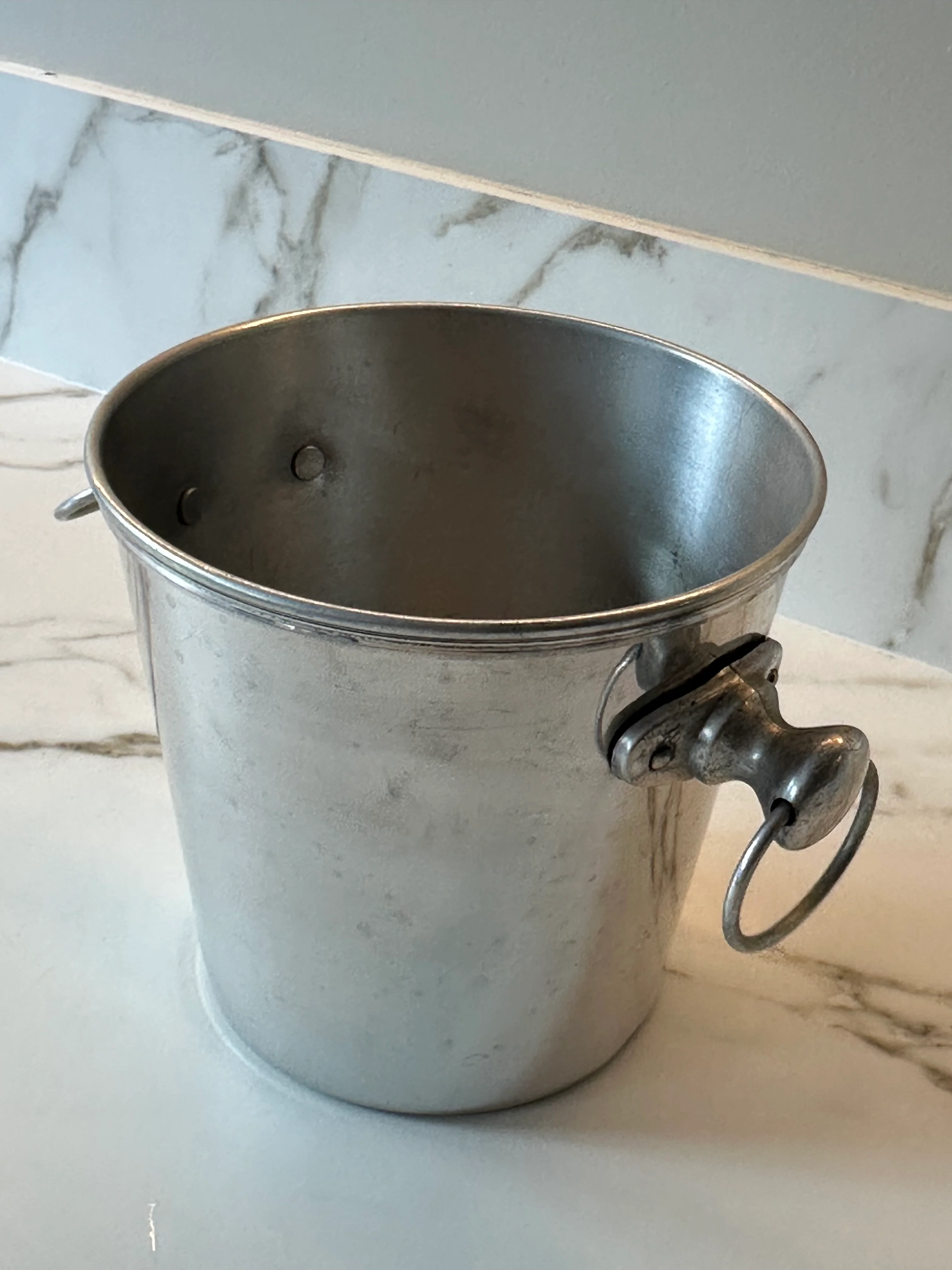 Vintage champagnekoeler – wijnkoeler met ringhandvatten - Image 3