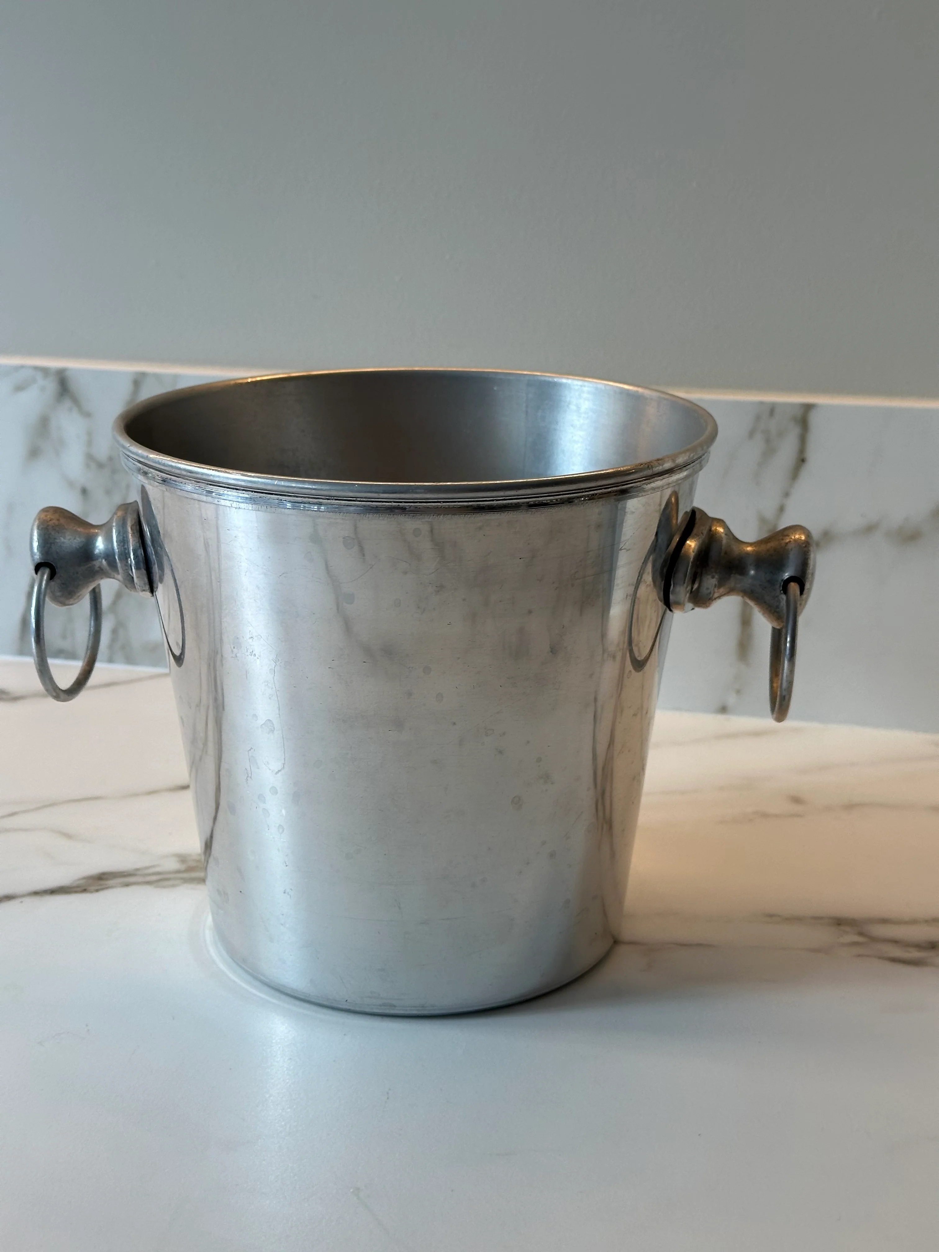 Vintage champagnekoeler – wijnkoeler met ringhandvatten - Image 4