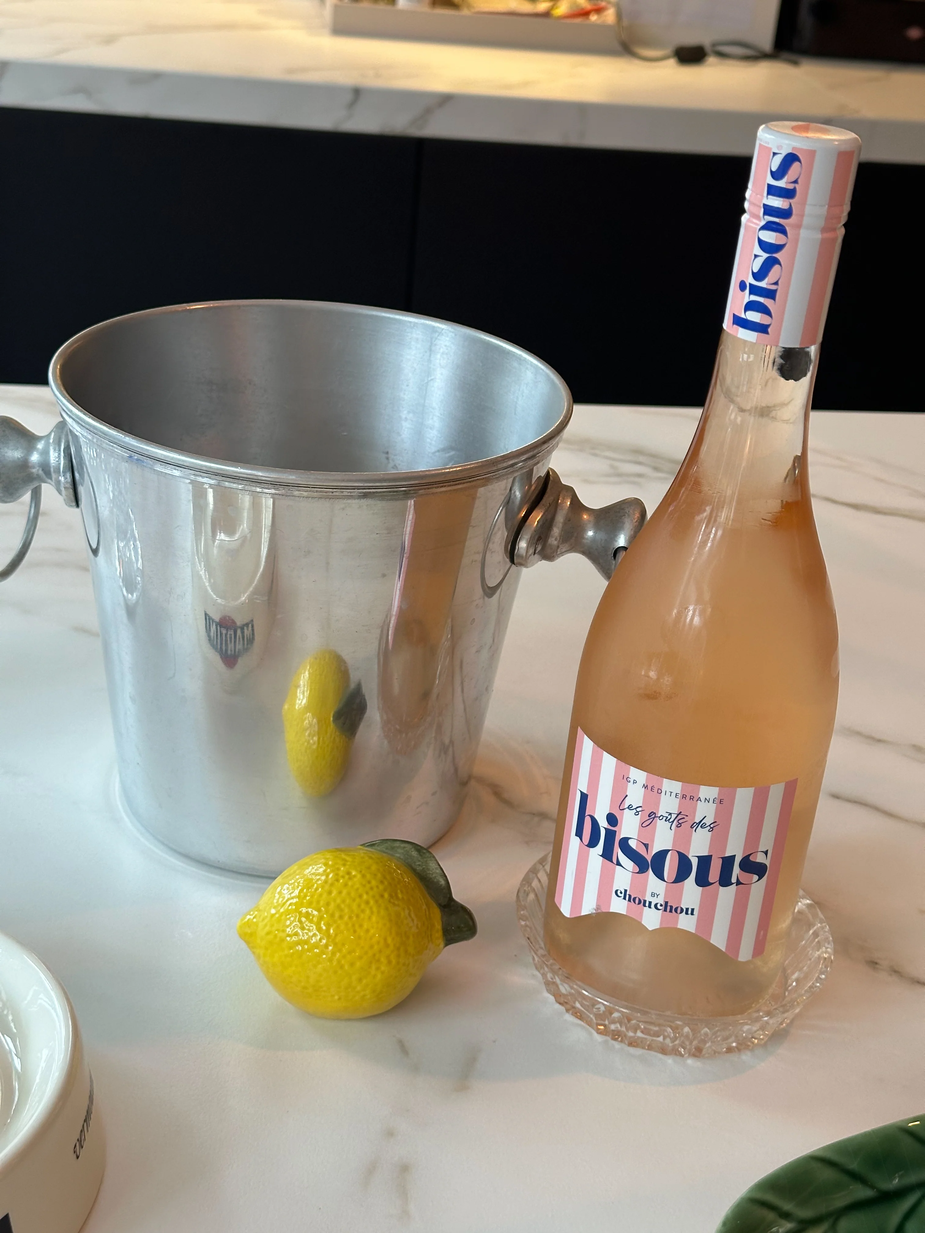 Vintage champagnekoeler – wijnkoeler met ringhandvatten - Image 7