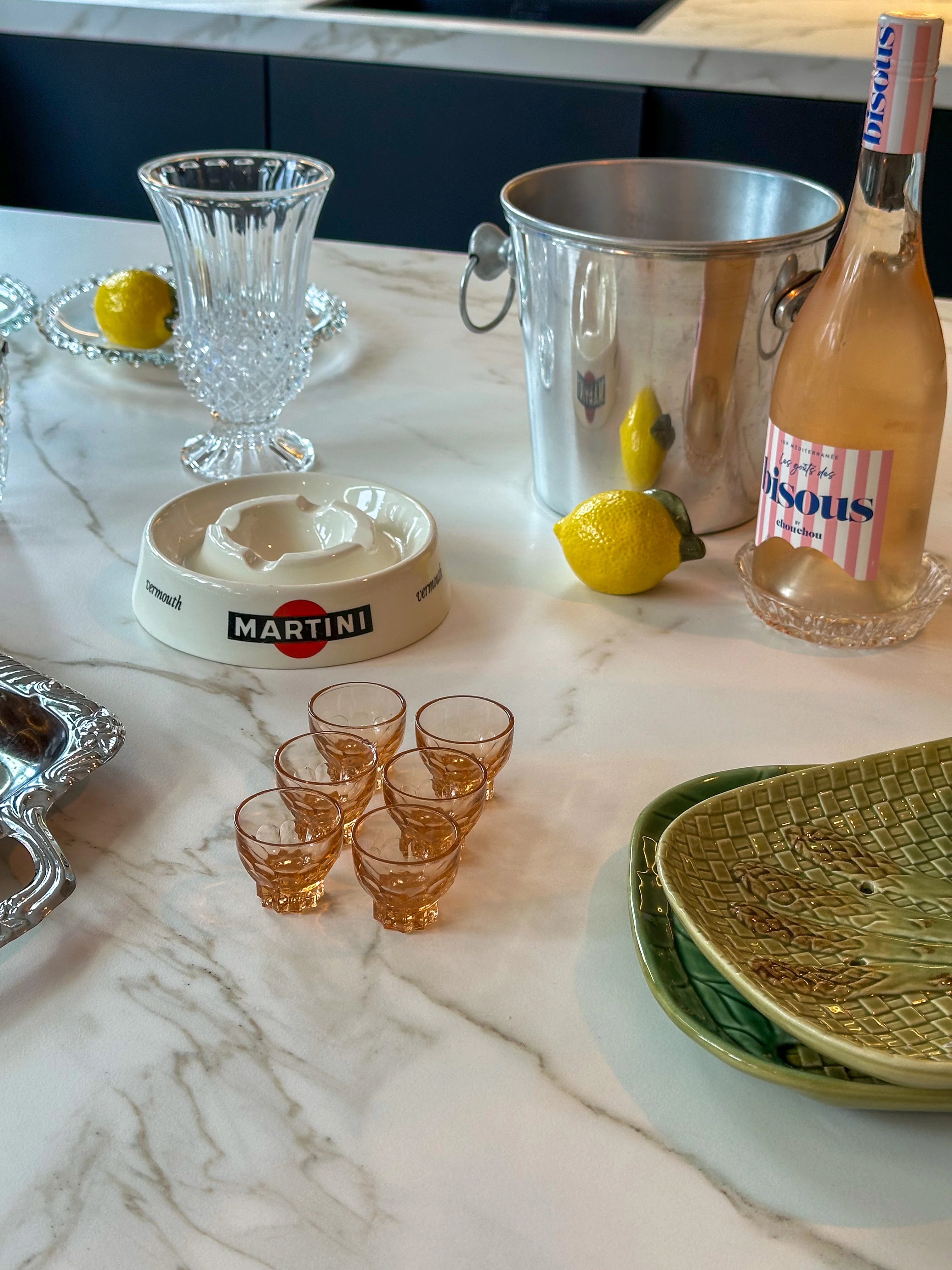 Vintage champagnekoeler – wijnkoeler met ringhandvatten - Image 9