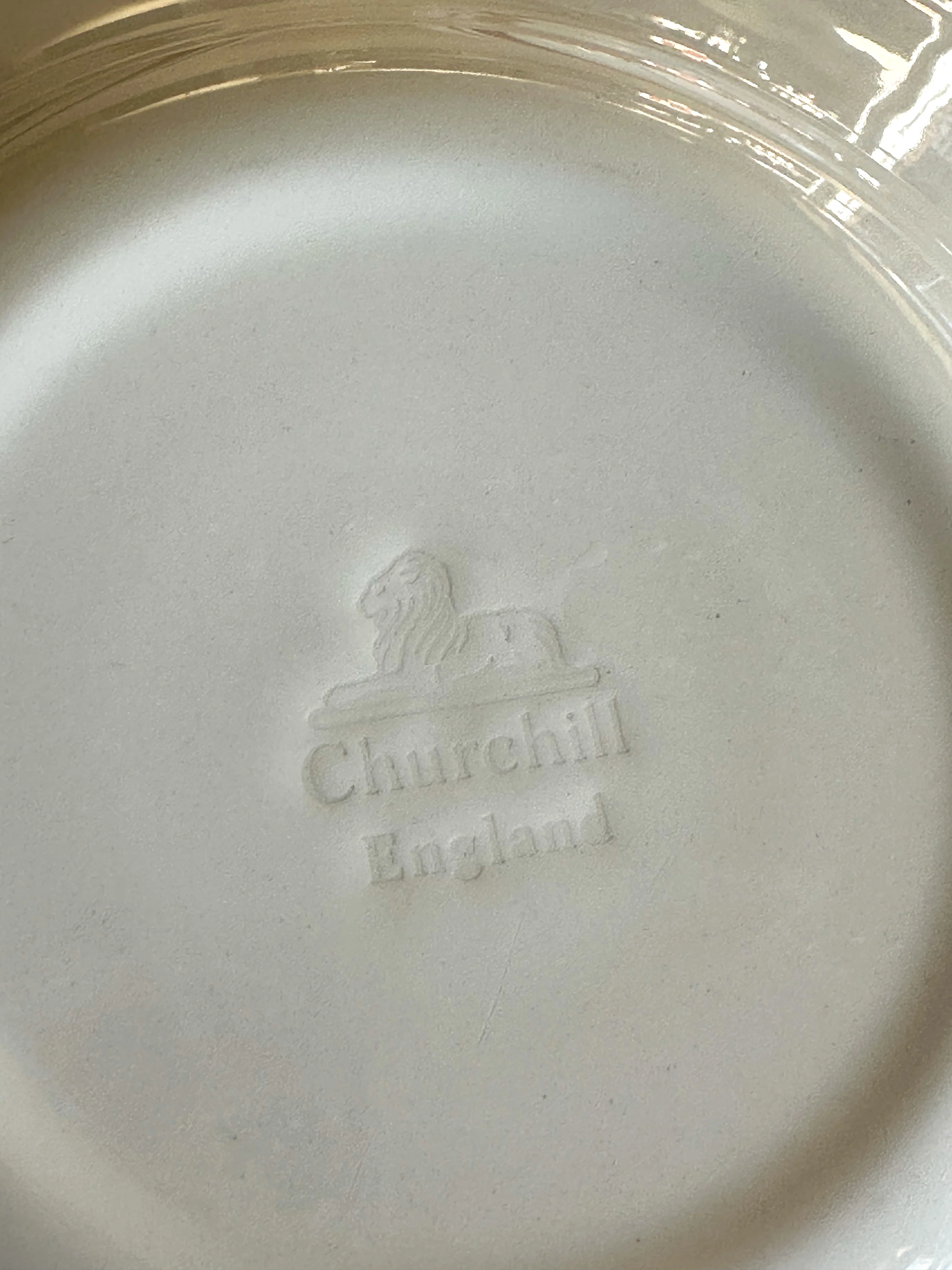 Vintage Churchill diepe borden set van 4 – bordeaux bistro servies England - Image 4