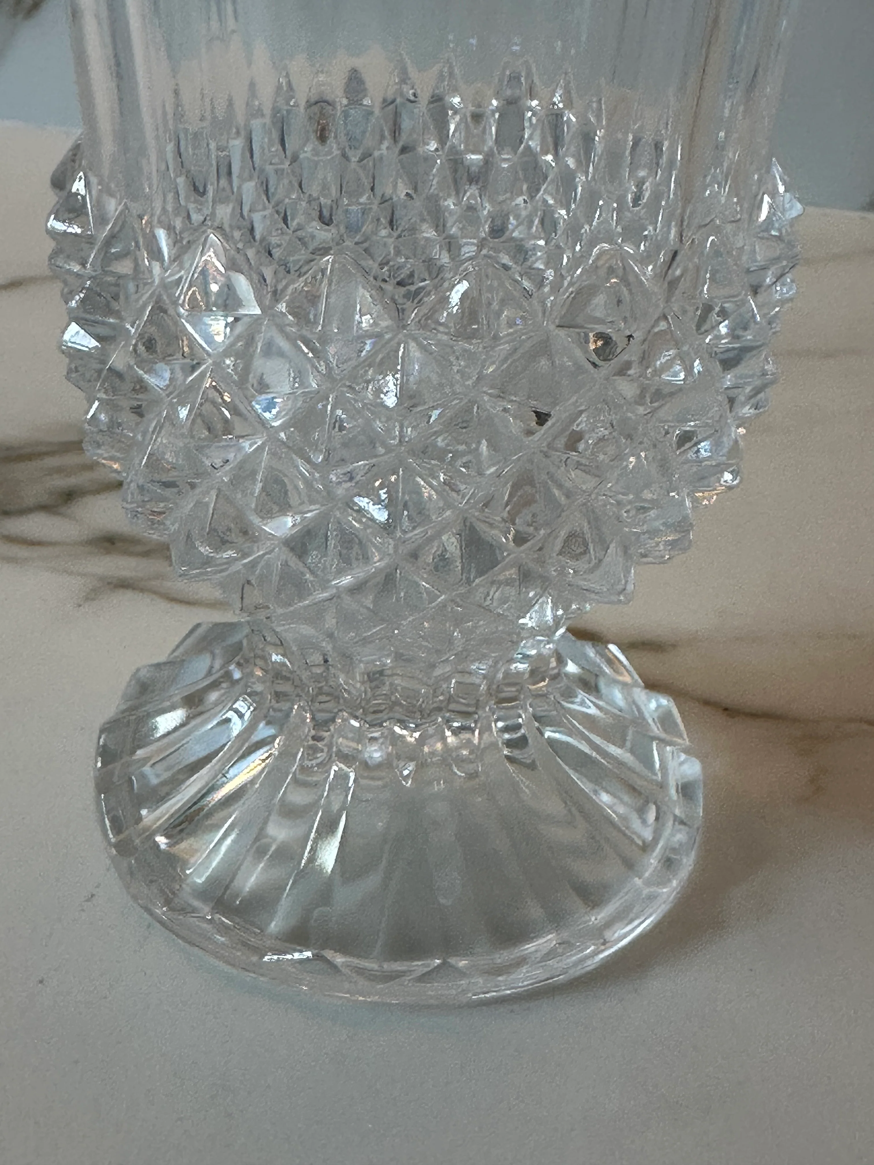 Vintage Cristal d’Arques kristallen vaas – Frankrijk - Image 3