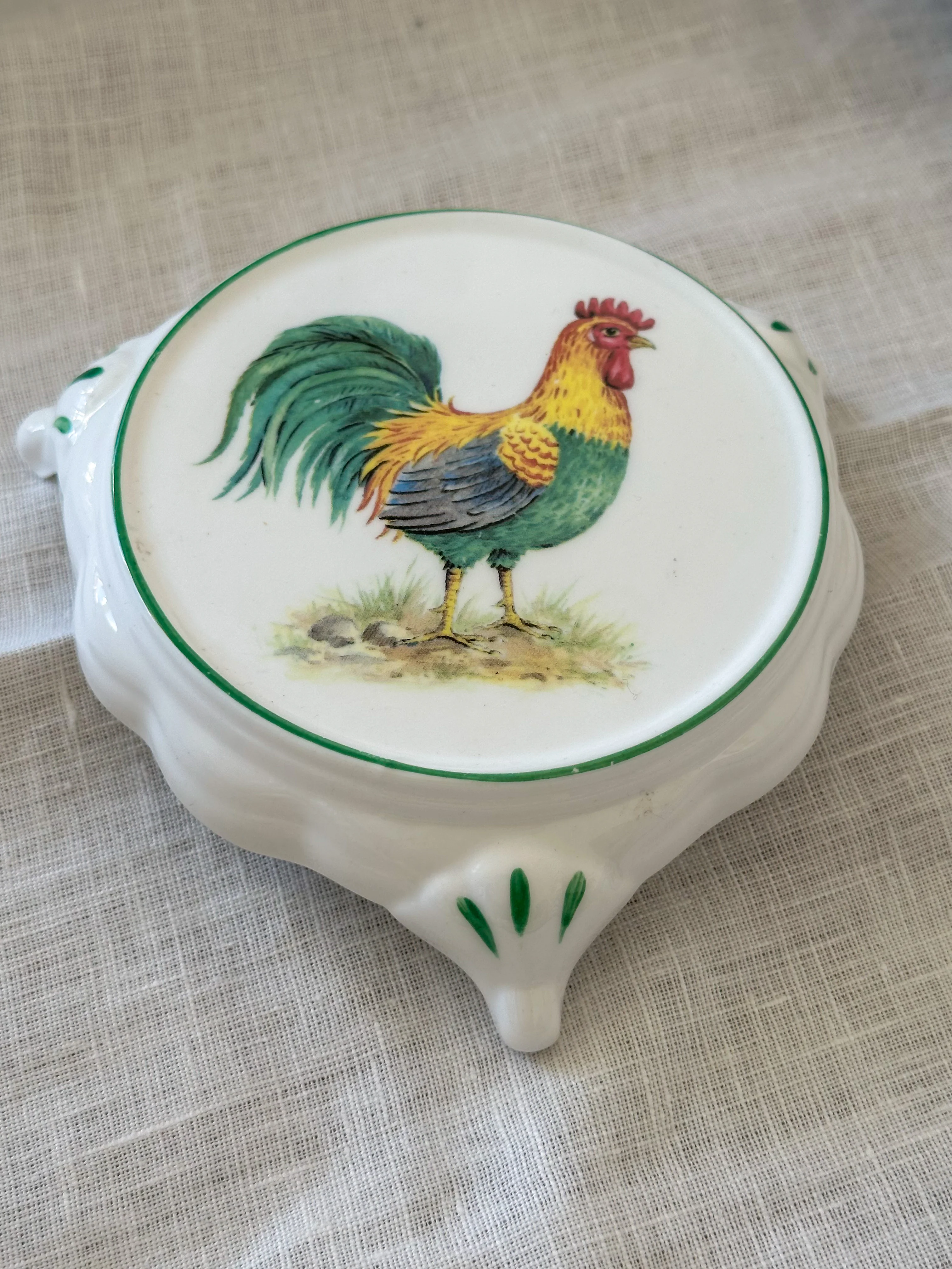 Vintage Engels Porseleinen Schaaltje met Haan – Fine Bone China - Image 2