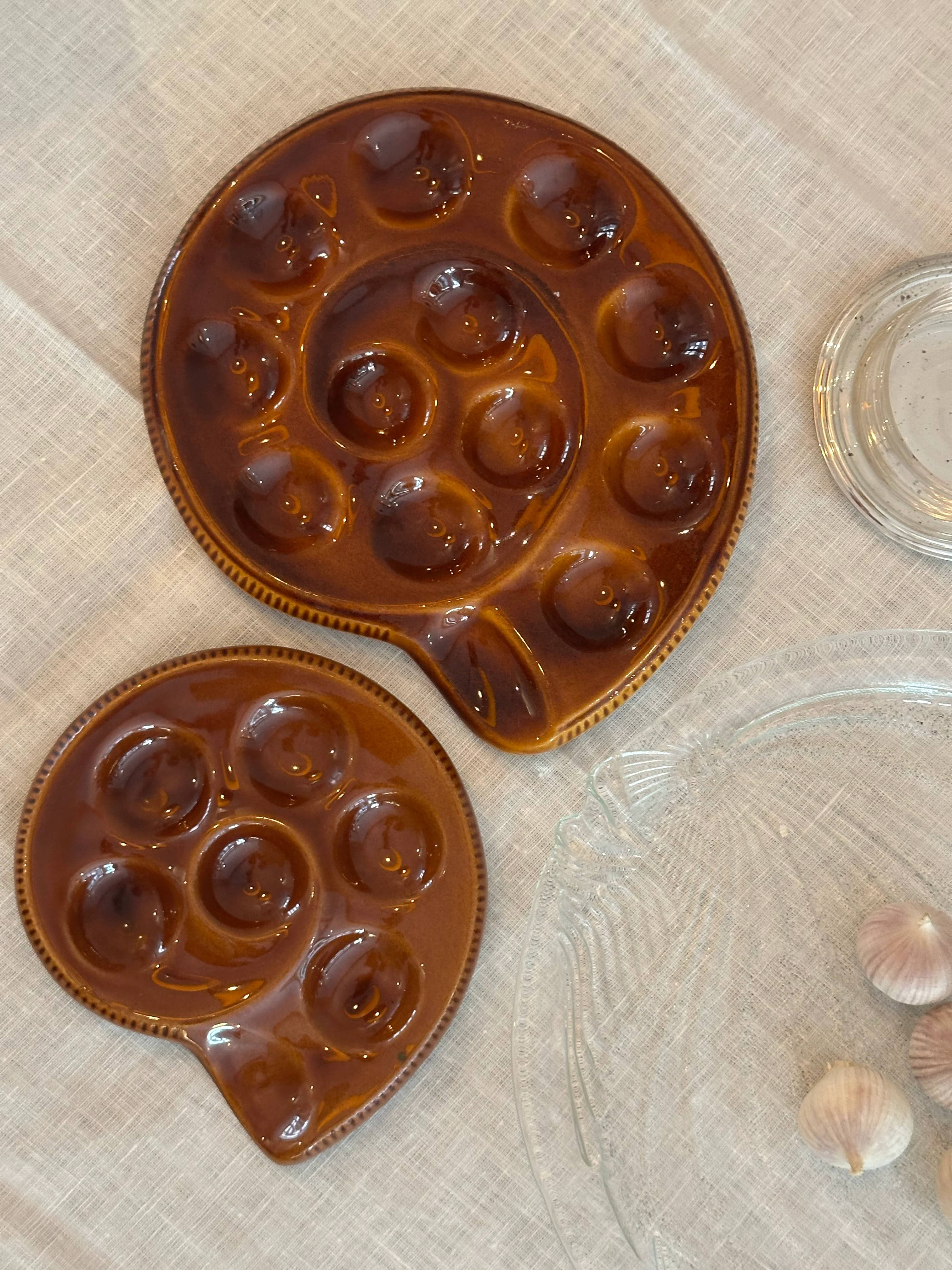 Vintage escargot schaal Ceranord Arras – Franse slakkenpan - Image 5