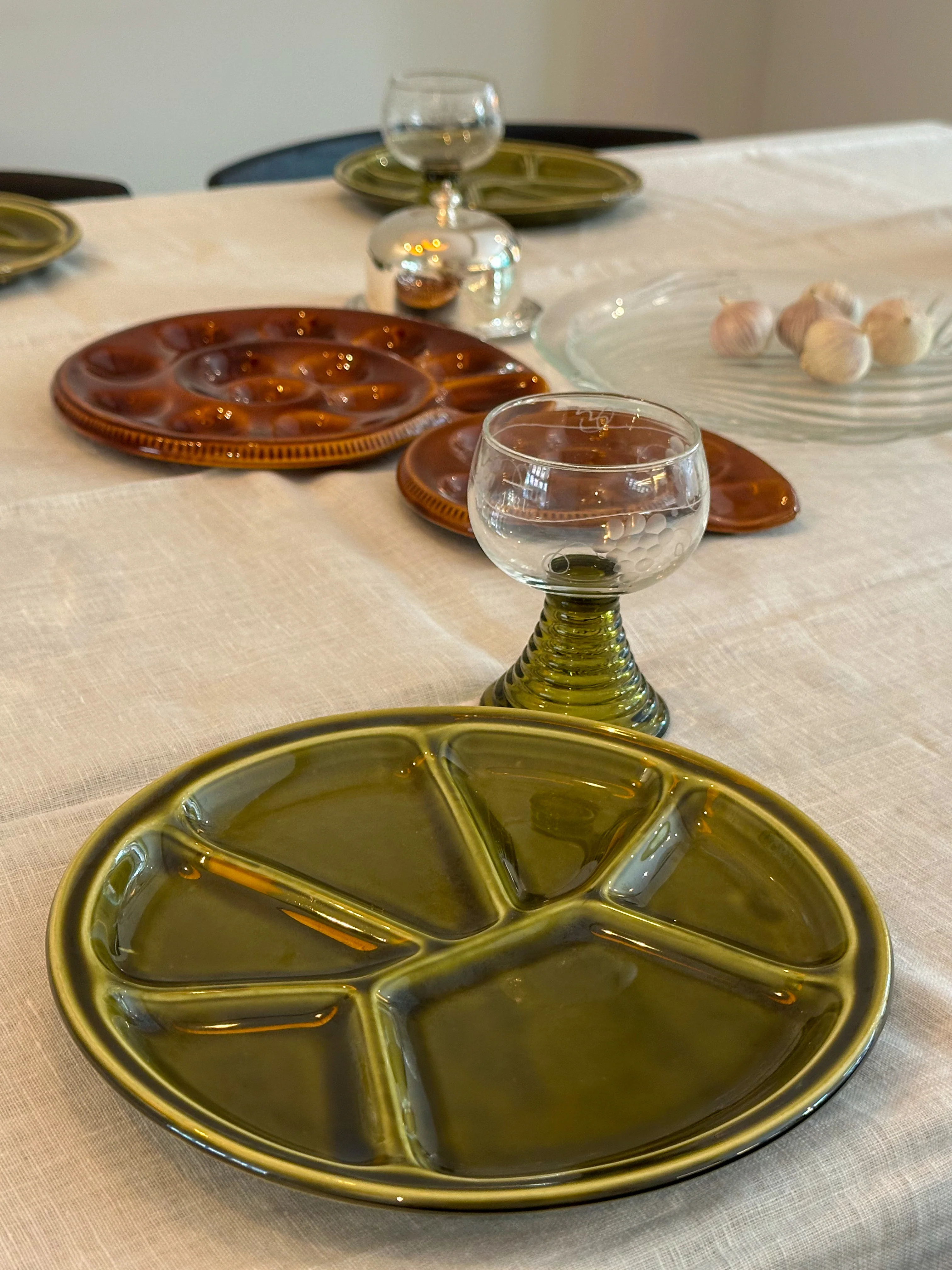 Vintage escargot schaal Ceranord Arras – Franse slakkenpan - Image 7