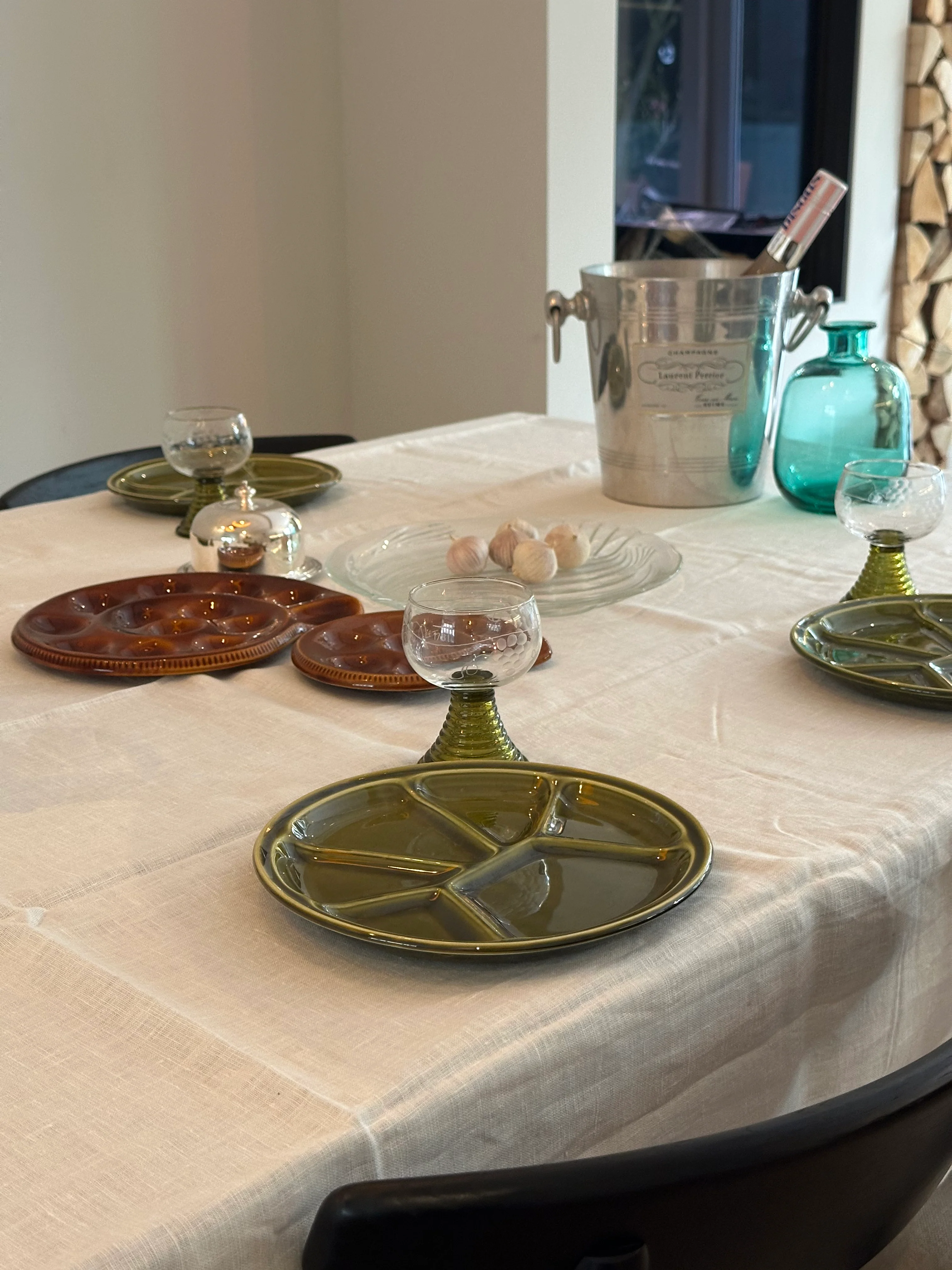 Vintage escargot schaal Ceranord Arras – Franse slakkenpan - Image 8