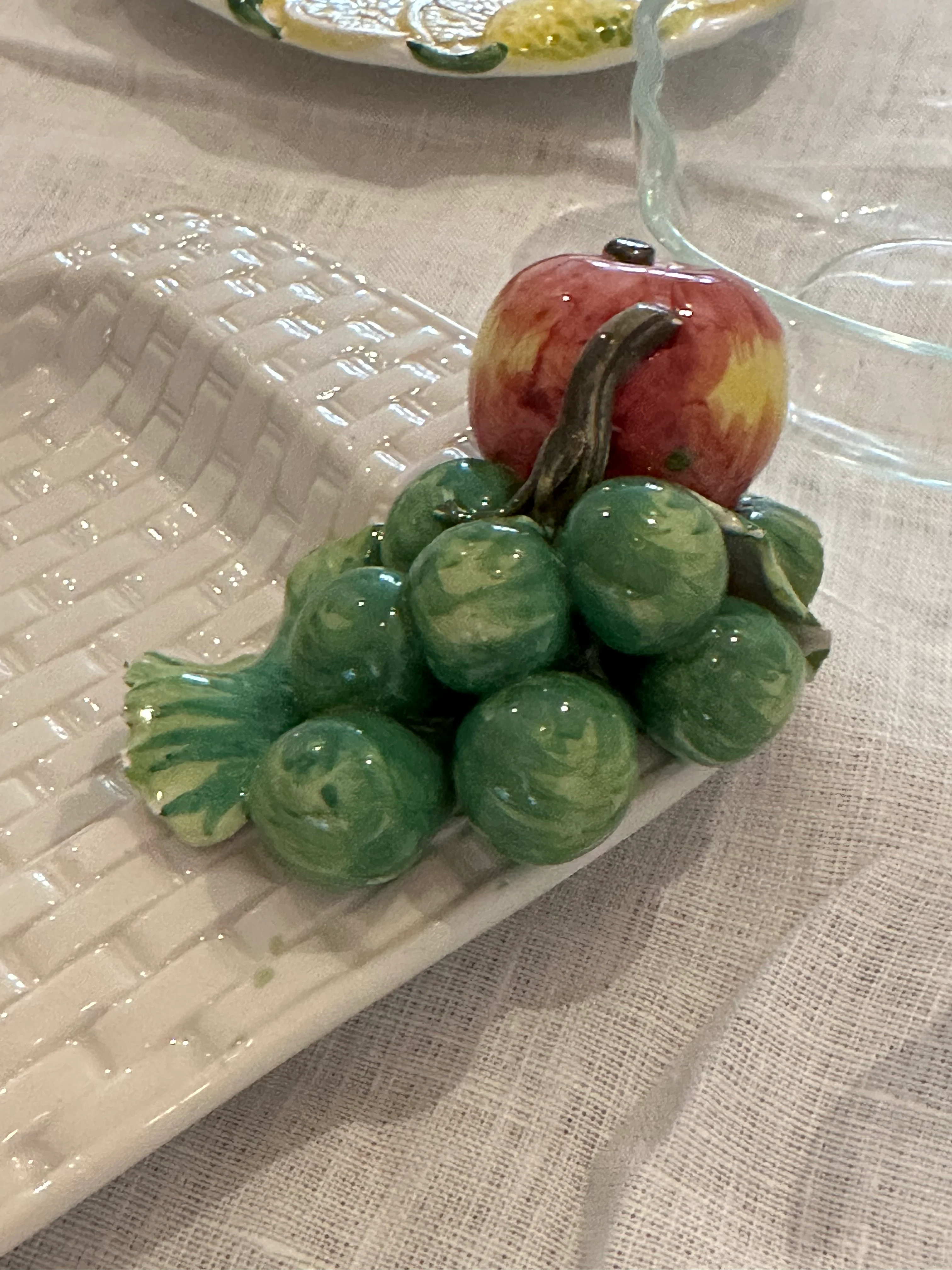 Vintage Fruit Serving Plate | Italian Ceramic - Image 3