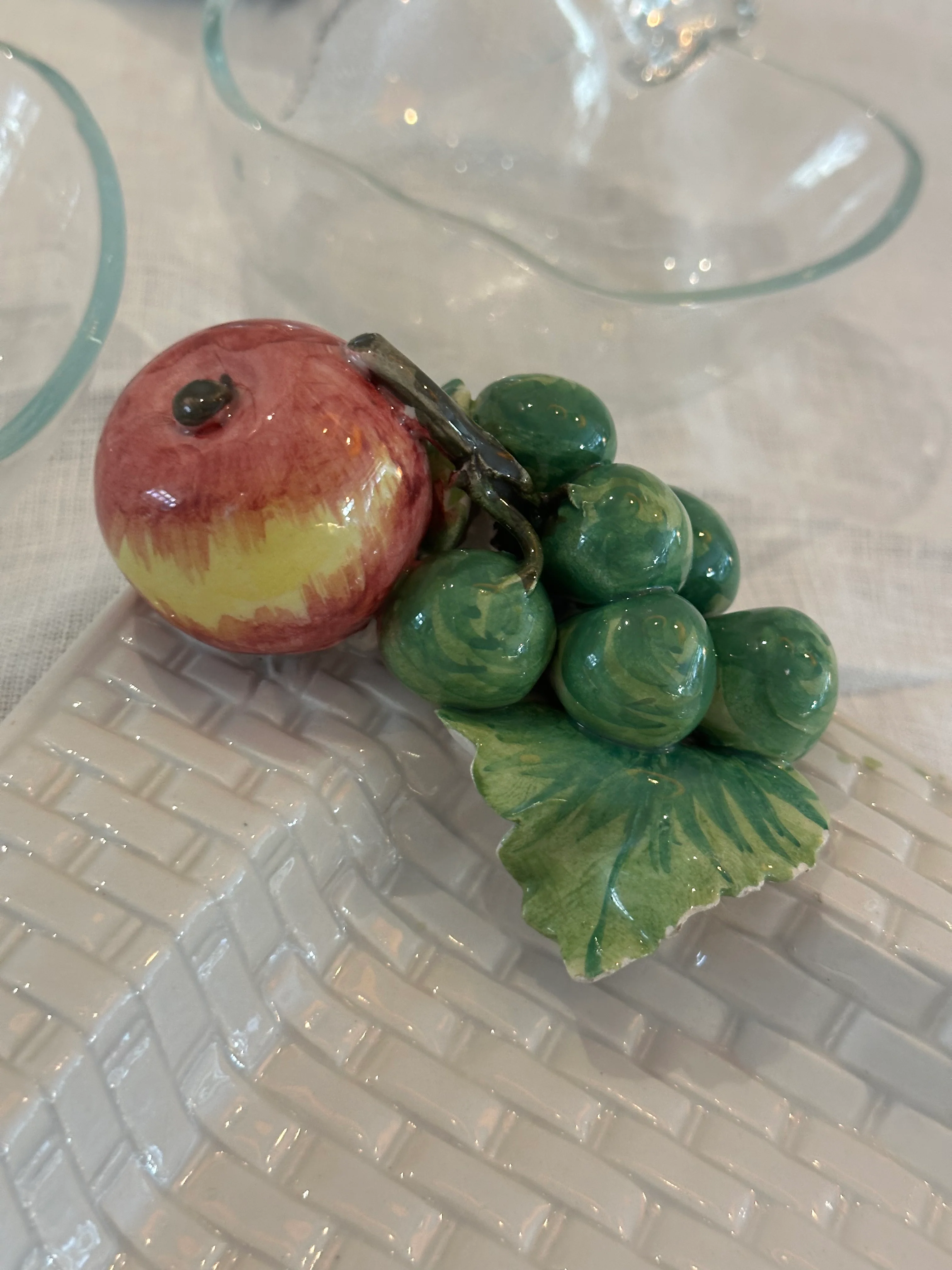 Vintage Fruit Serving Plate | Italian Ceramic - Image 4