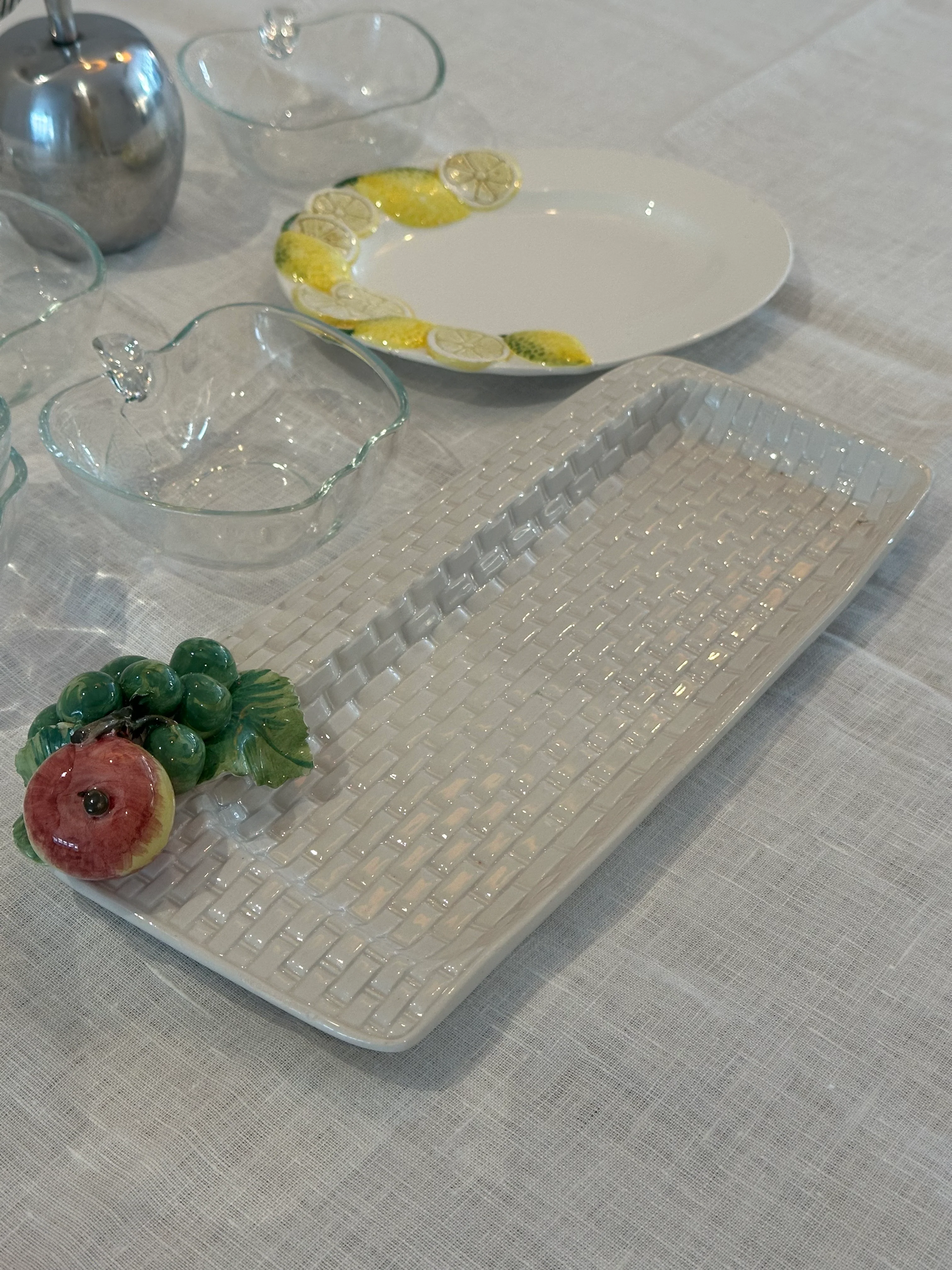 Vintage Fruit Serving Plate | Italian Ceramic - Image 5