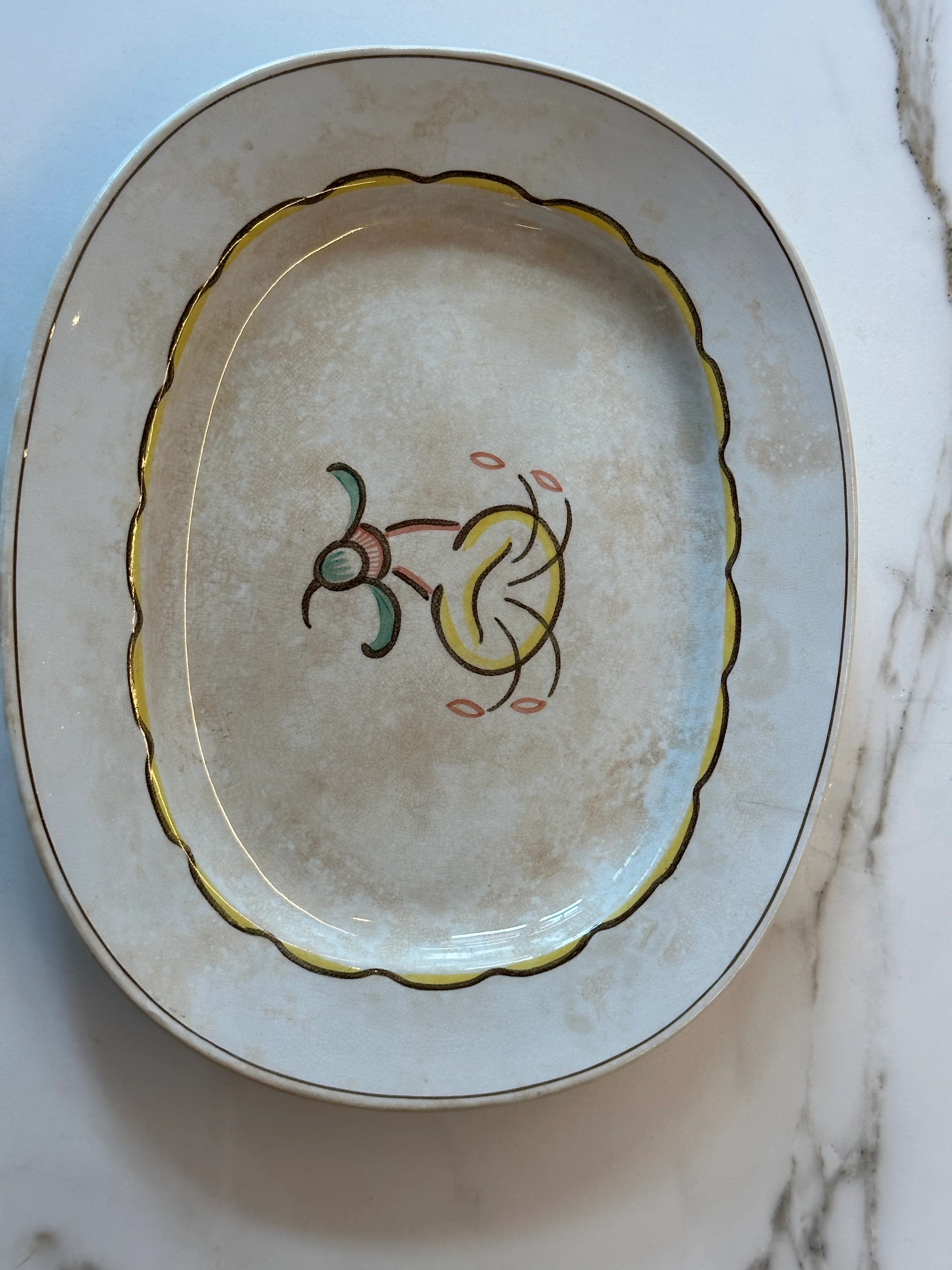 Vintage Gustafsberg schaal – Scandinavisch servies - Image 4