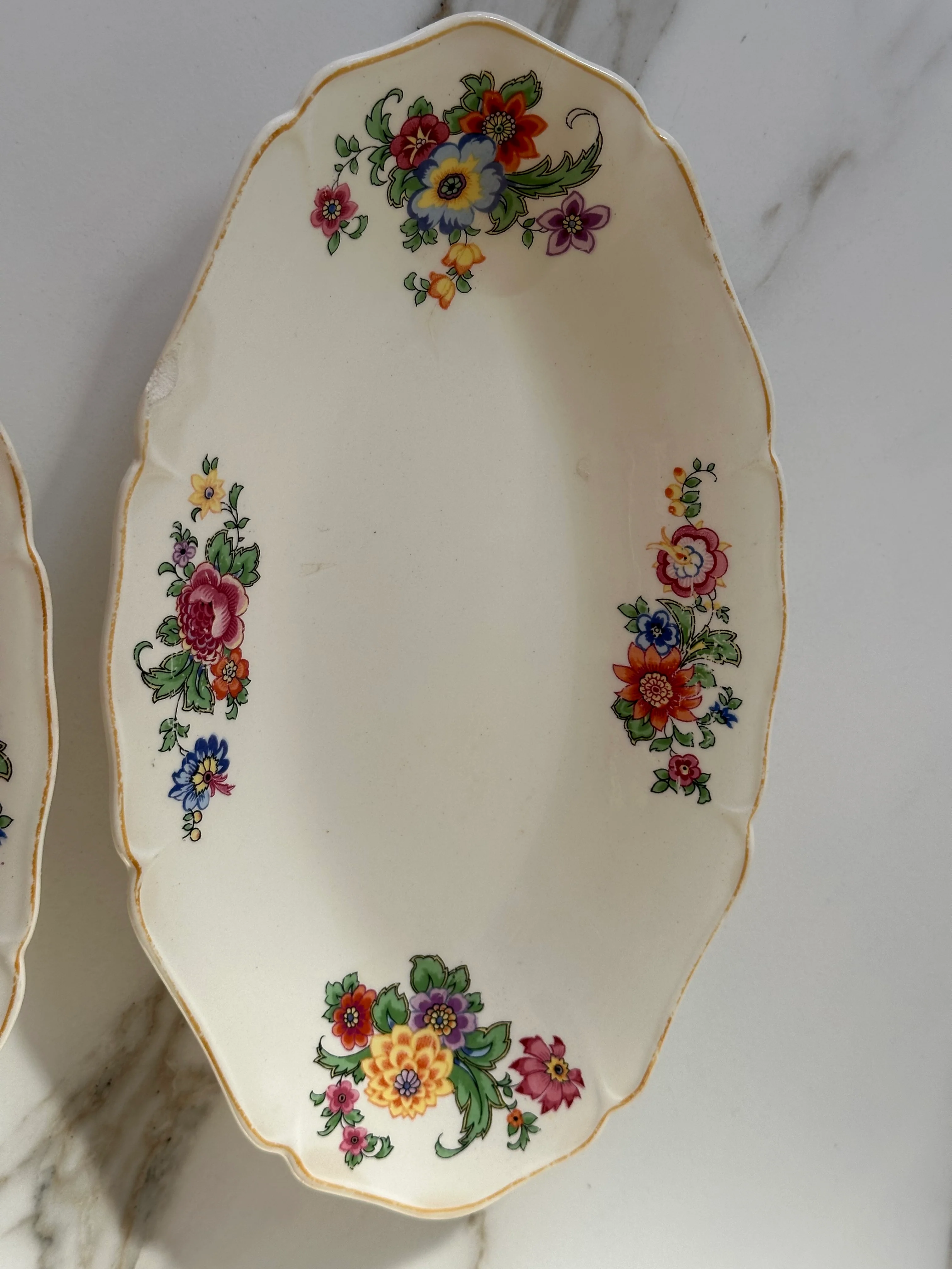 Vintage Maastricht Serveerschaal - Floral - Image 3