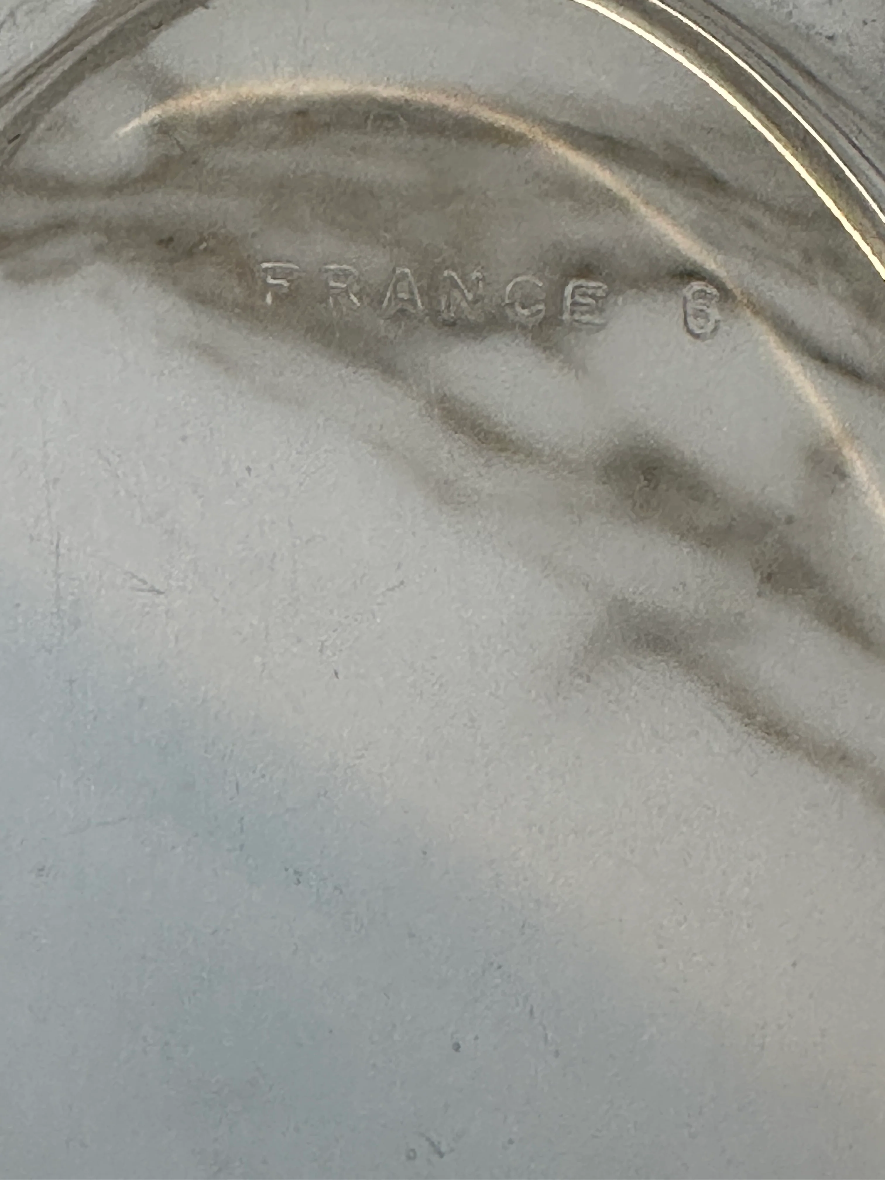 Vintage ovale schaal van rook glas uit Frankrijk - Image 4