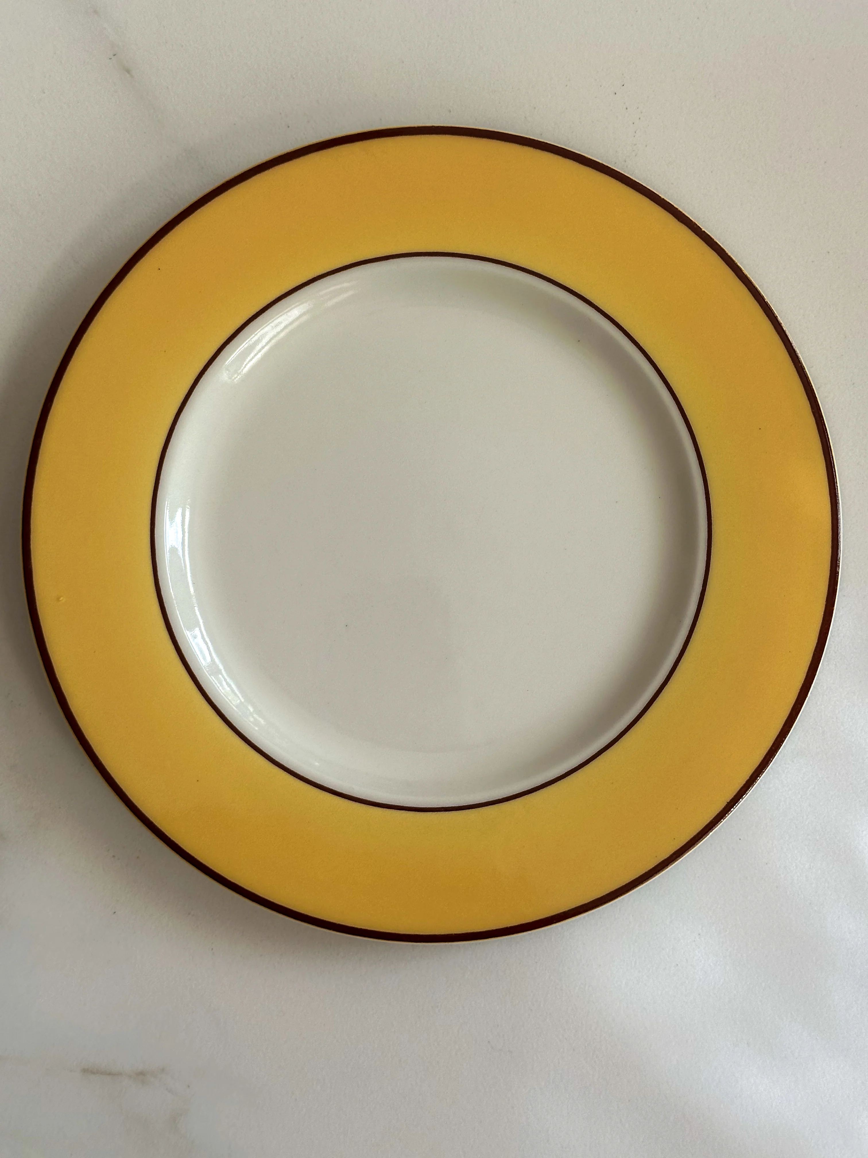 Vintage Pagnossin Treviso Italy Ontbijtborden – Spa Bright Yellow – Set van 6 - Image 5