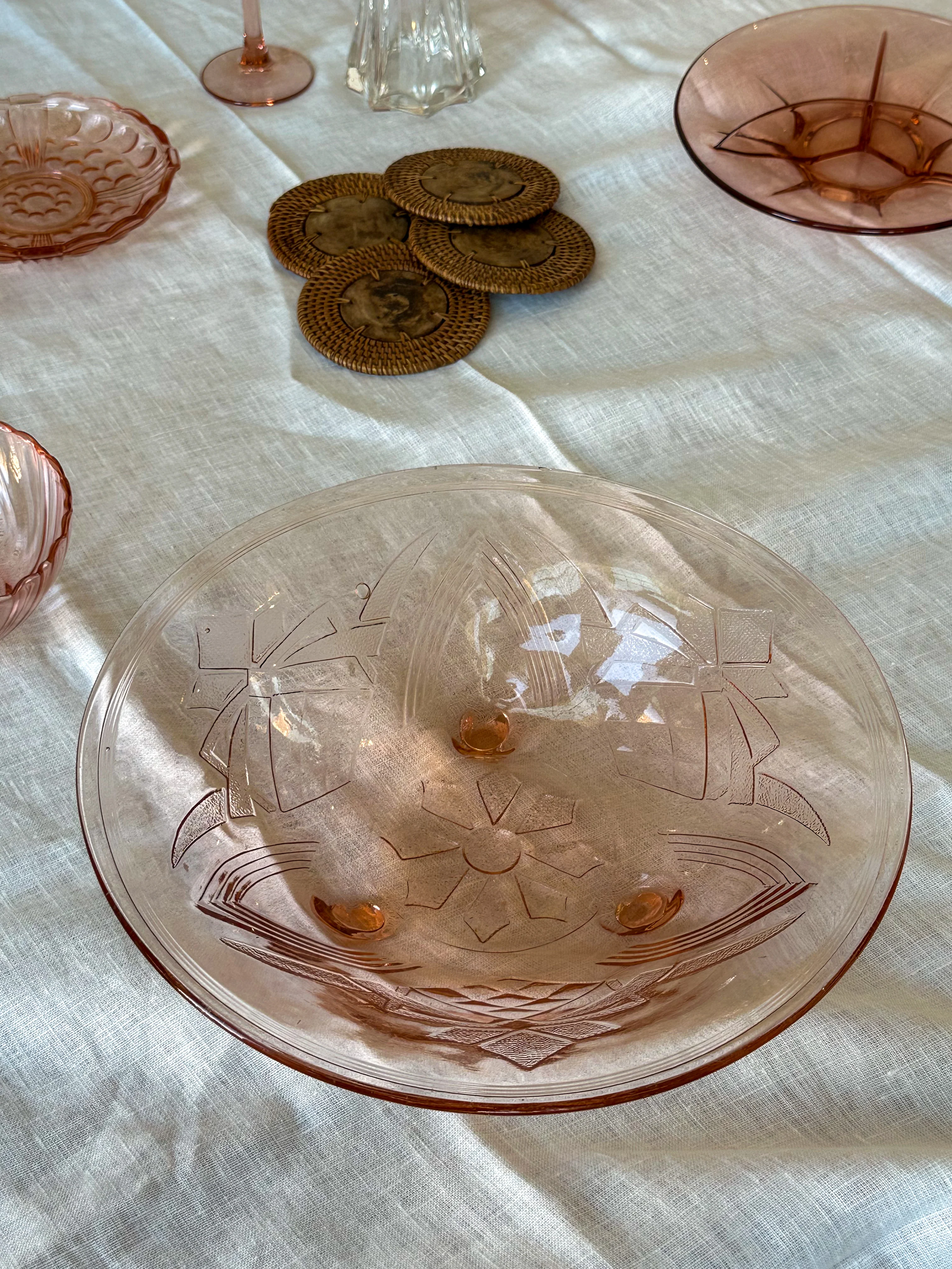 Vintage Rosaline Footed bowl