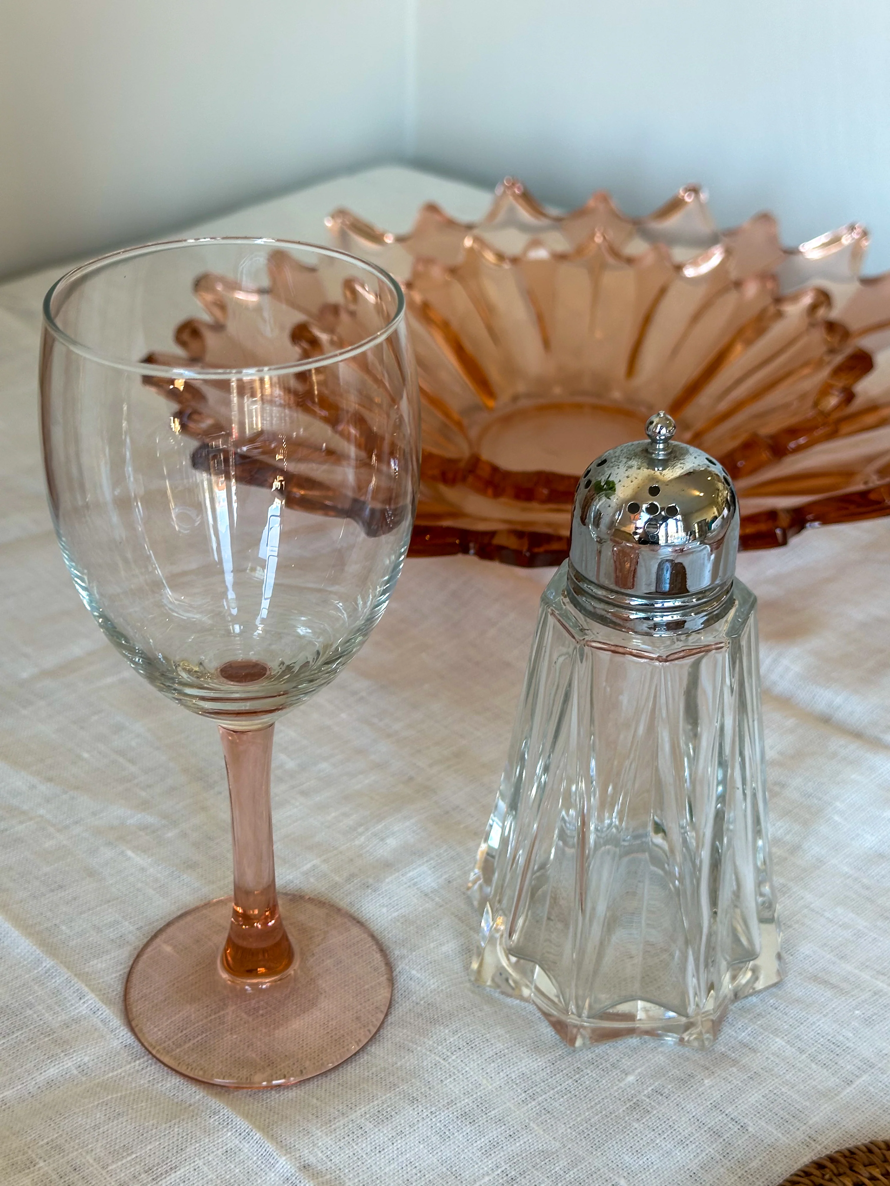 Vintage Glazen Suikerstrooier met Verzilverd Dopje – Art Deco Stijl - Image 2